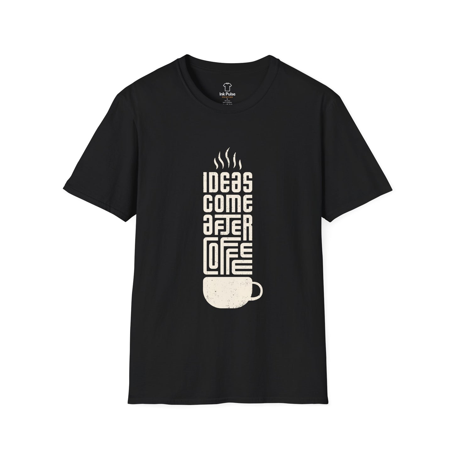 Ink Pulse Print - Coffee Inspiration T-Shirt, Funny Coffee Lover Shirt. (Produced in Australia)