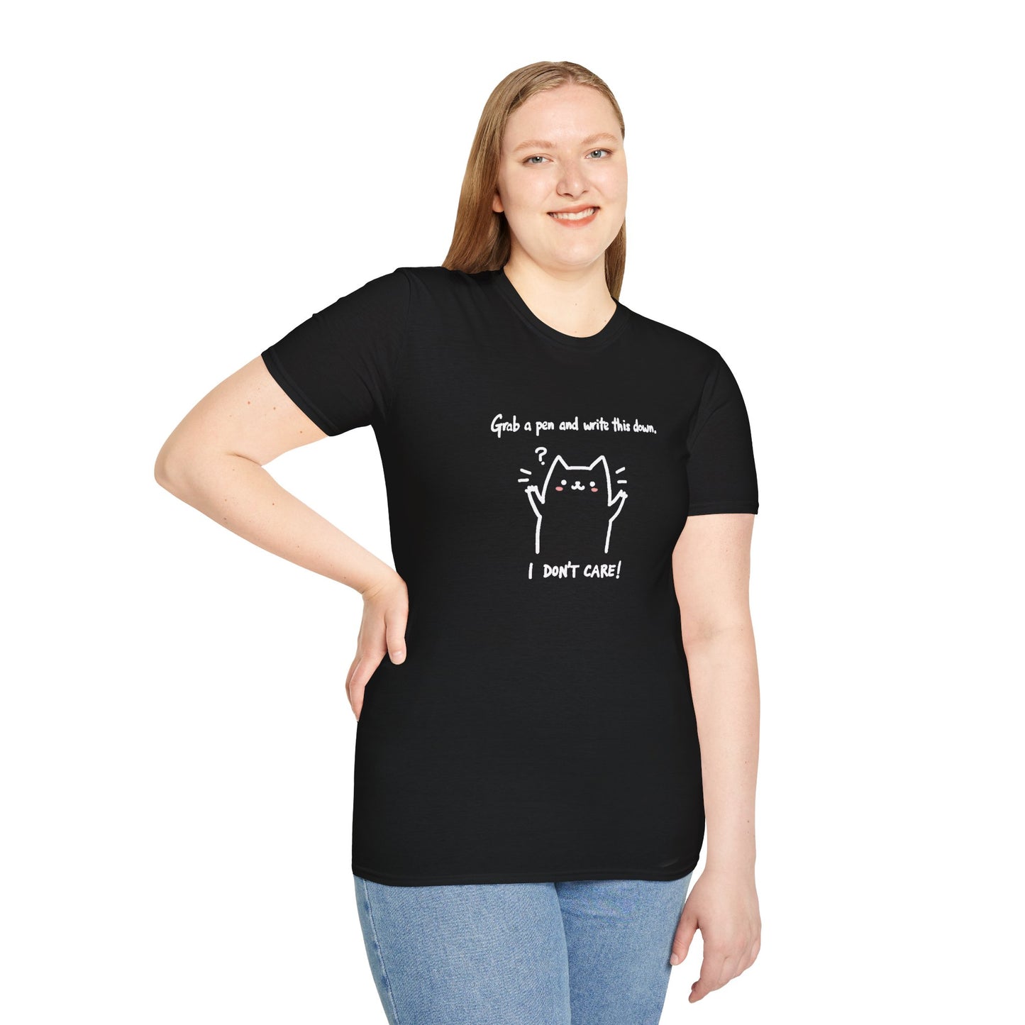 Ink Pulse Print - Funny Cat Quote T-Shirt, Cute Animal Tee. (Produced in Australia)
