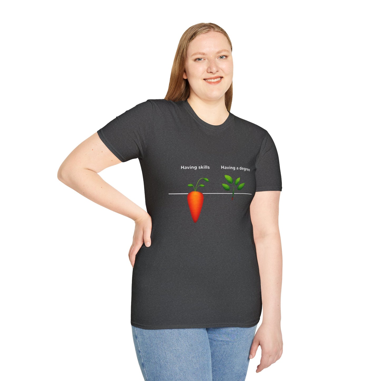 Ink Pulse Print - Skills vs Degree T-Shirt. (Produced in Australia)