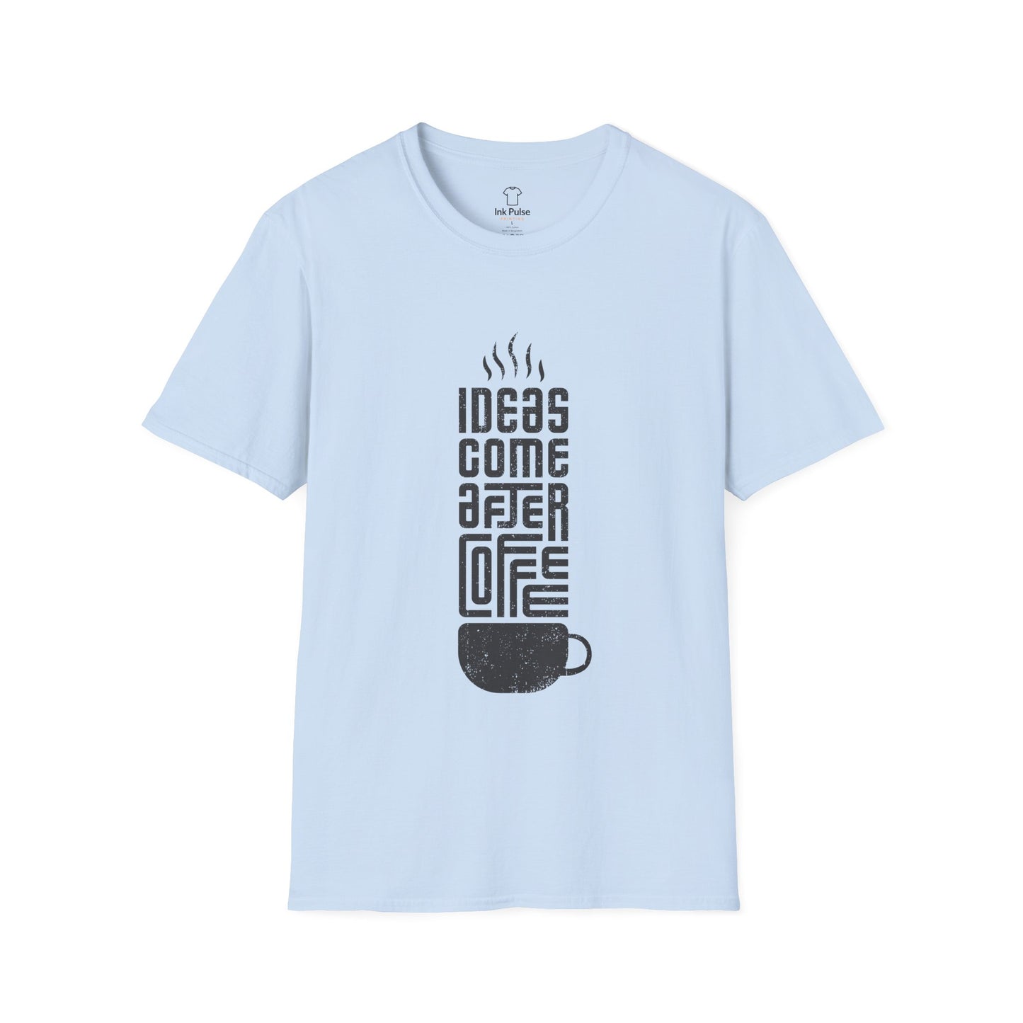 Ink Pulse Print - Coffee Inspiration T-Shirt, Funny Coffee Lover Shirt. (Produced in Australia)