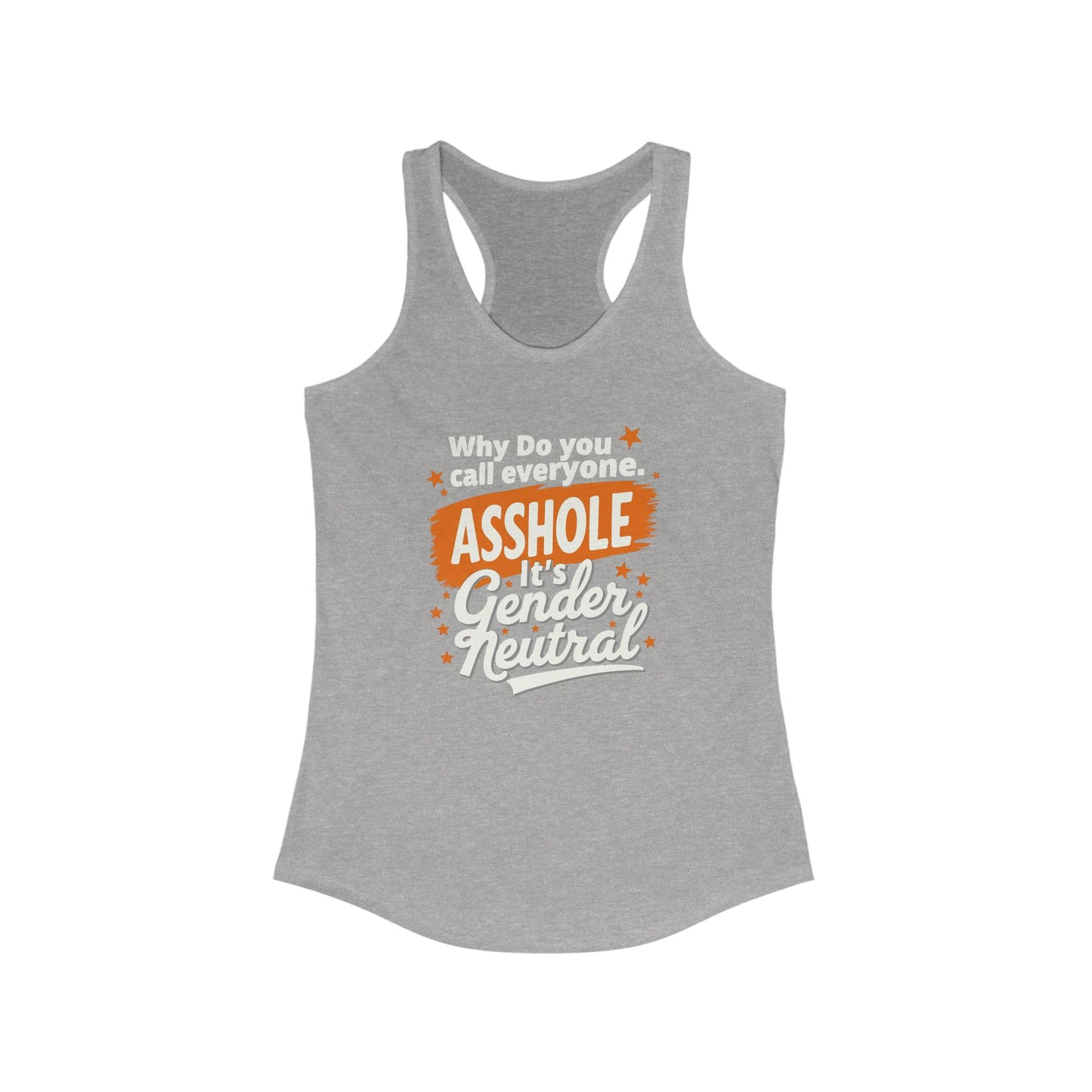 Ink Pulse Print - Gender Neutral Humor Women's Racerback Tank. (Producted in the USA)