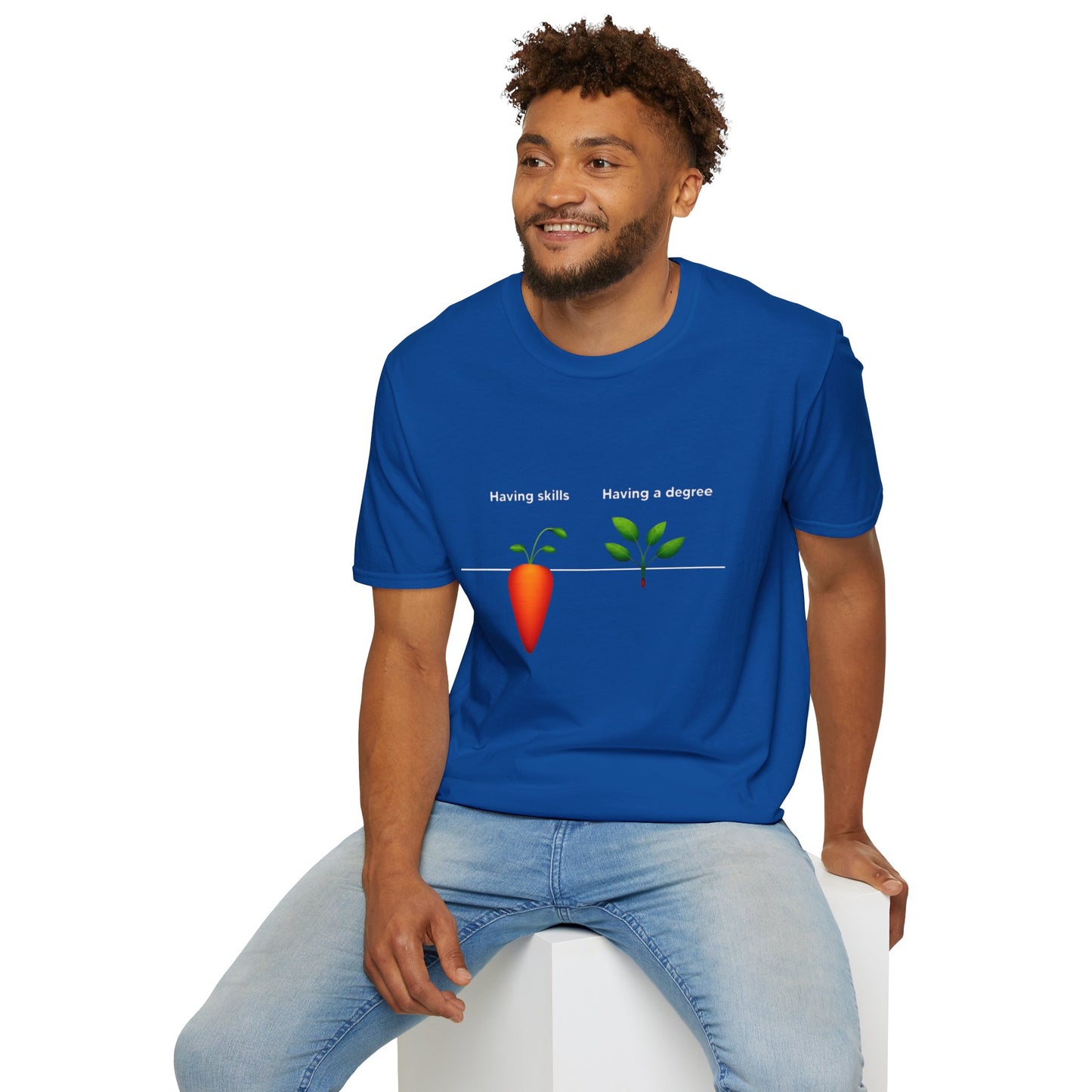 Ink Pulse Print - Skills vs Degree T-Shirt. (Produced in Australia)