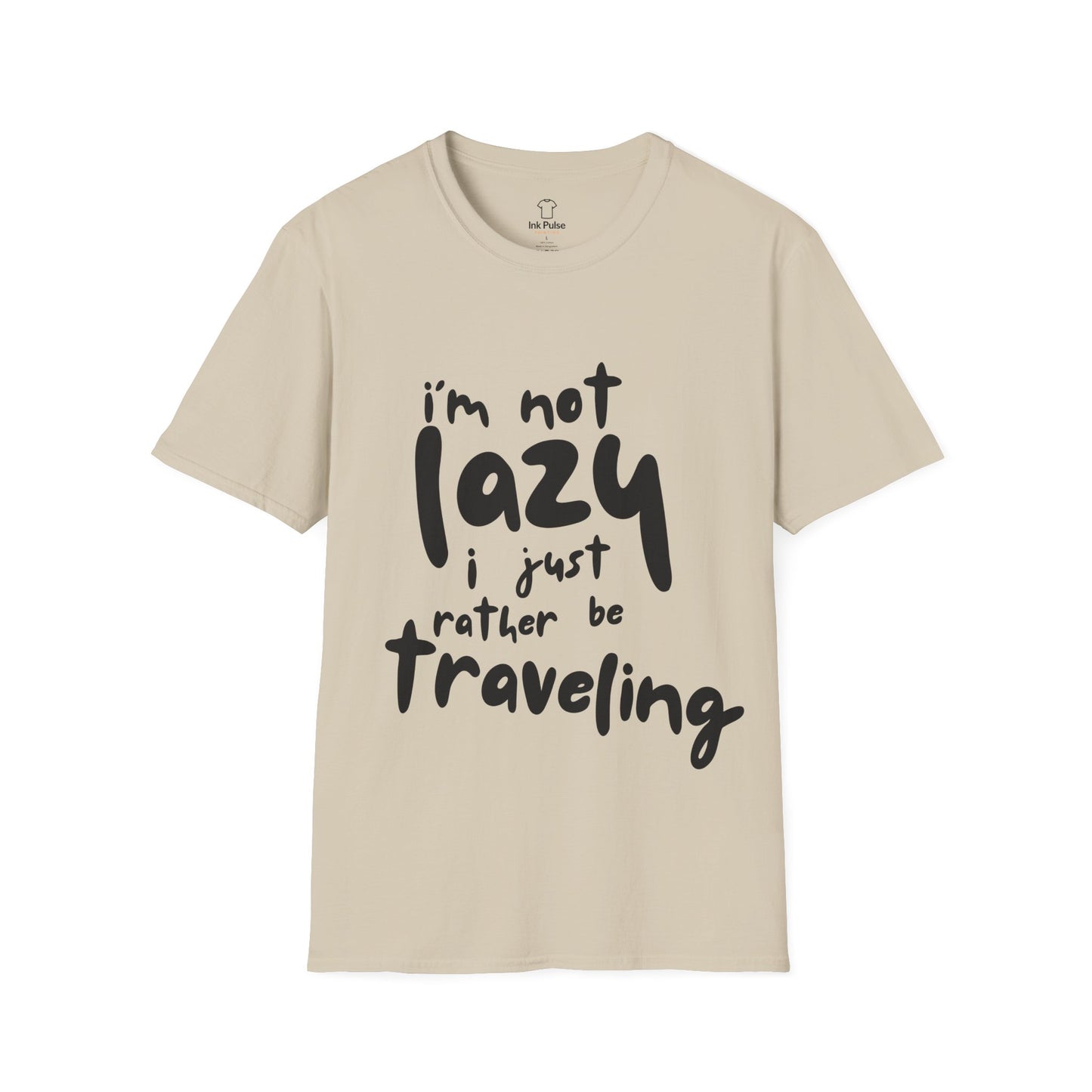 Ink Pulse Print - Travel-Themed Unisex T-Shirt, Perfect for Adventurers, Travel Lovers Gift. (Produced in Australia)