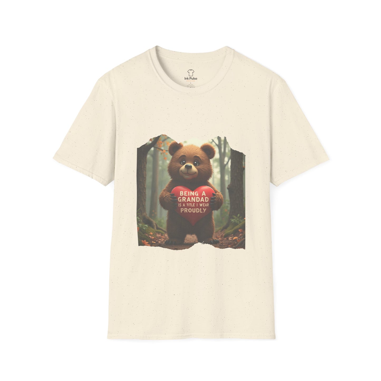Ink Pulse Print - Cute Grandpa Bear T-Shirt. (Produced in Australia)