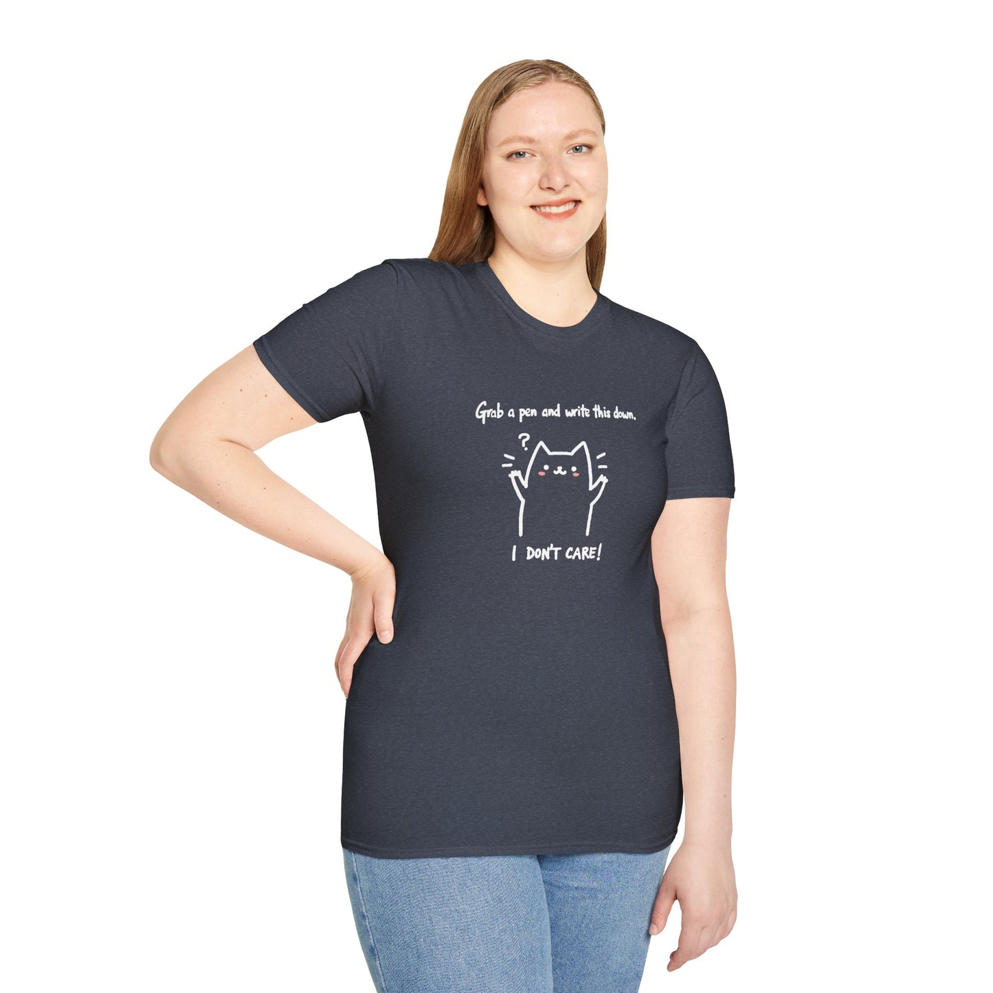 Ink Pulse Print - Funny Cat Quote T-Shirt, Cute Animal Tee. (Produced in Australia)