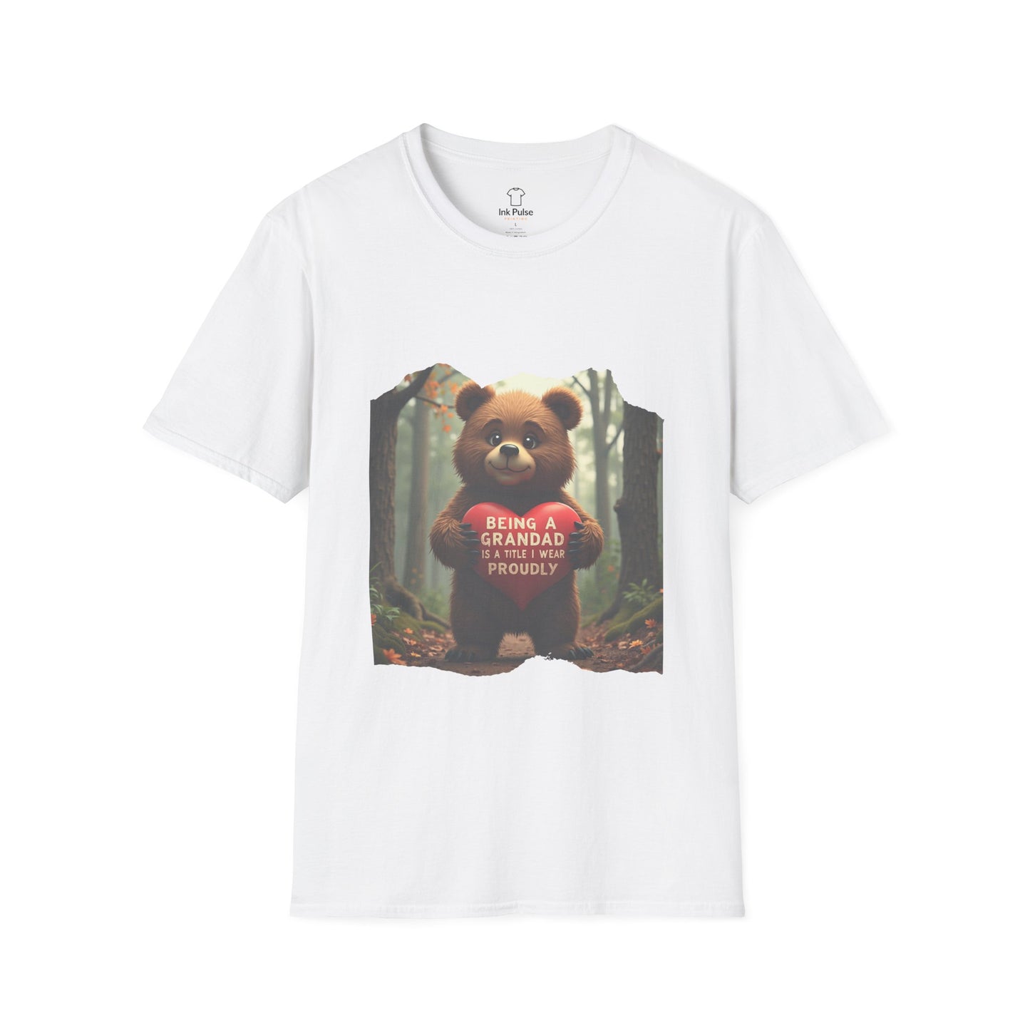 Ink Pulse Print - Cute Grandpa Bear T-Shirt. (Produced in Australia)