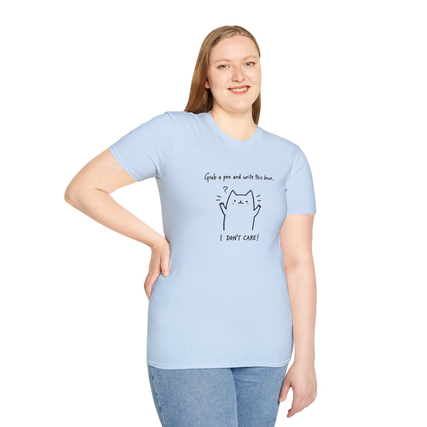 Ink Pulse Print - Funny Cat Quote T-Shirt, Cute Animal Tee. (Produced in Australia)
