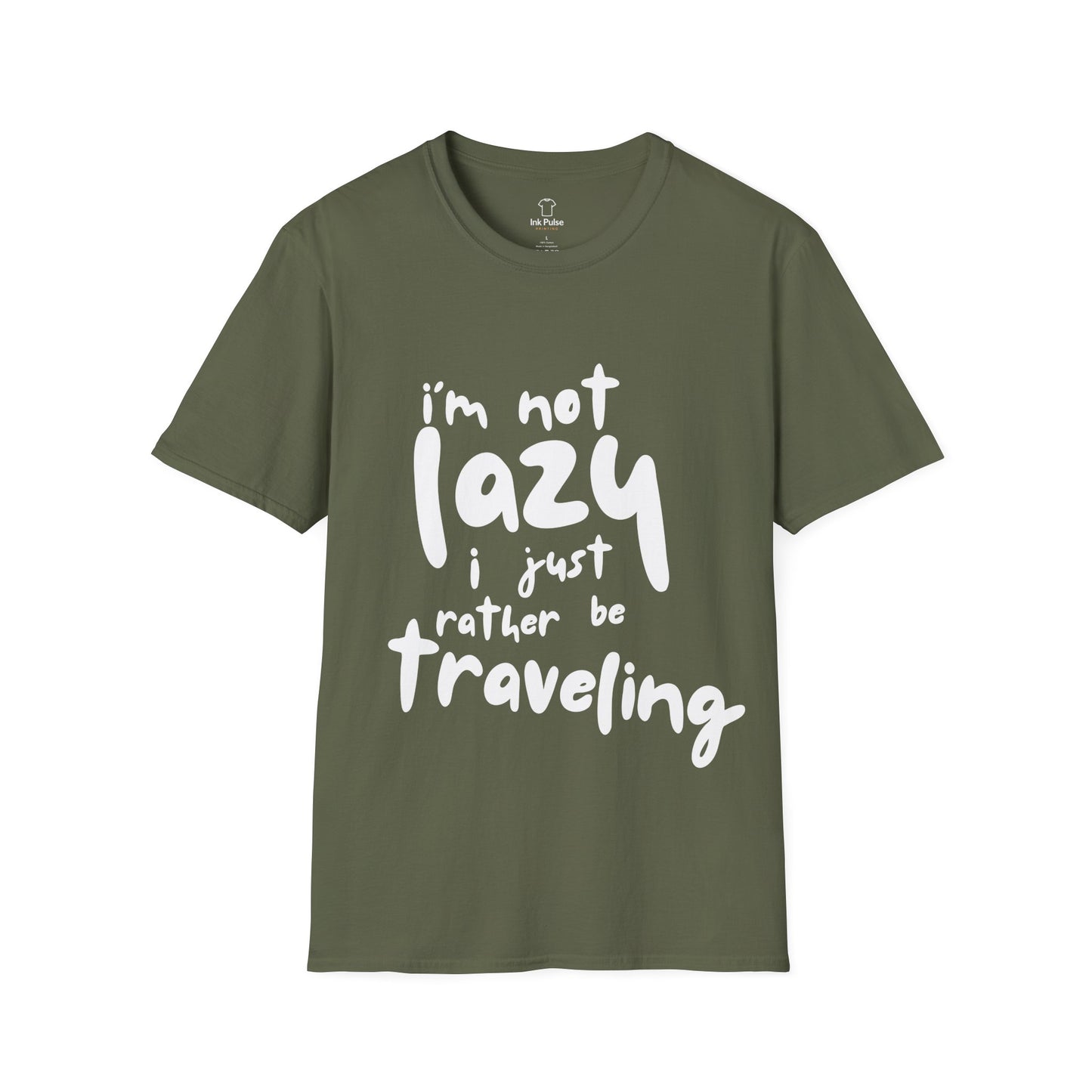 Ink Pulse Print - Travel-Themed Unisex T-Shirt, Perfect for Adventurers, Travel Lovers Gift. (Produced in Australia)