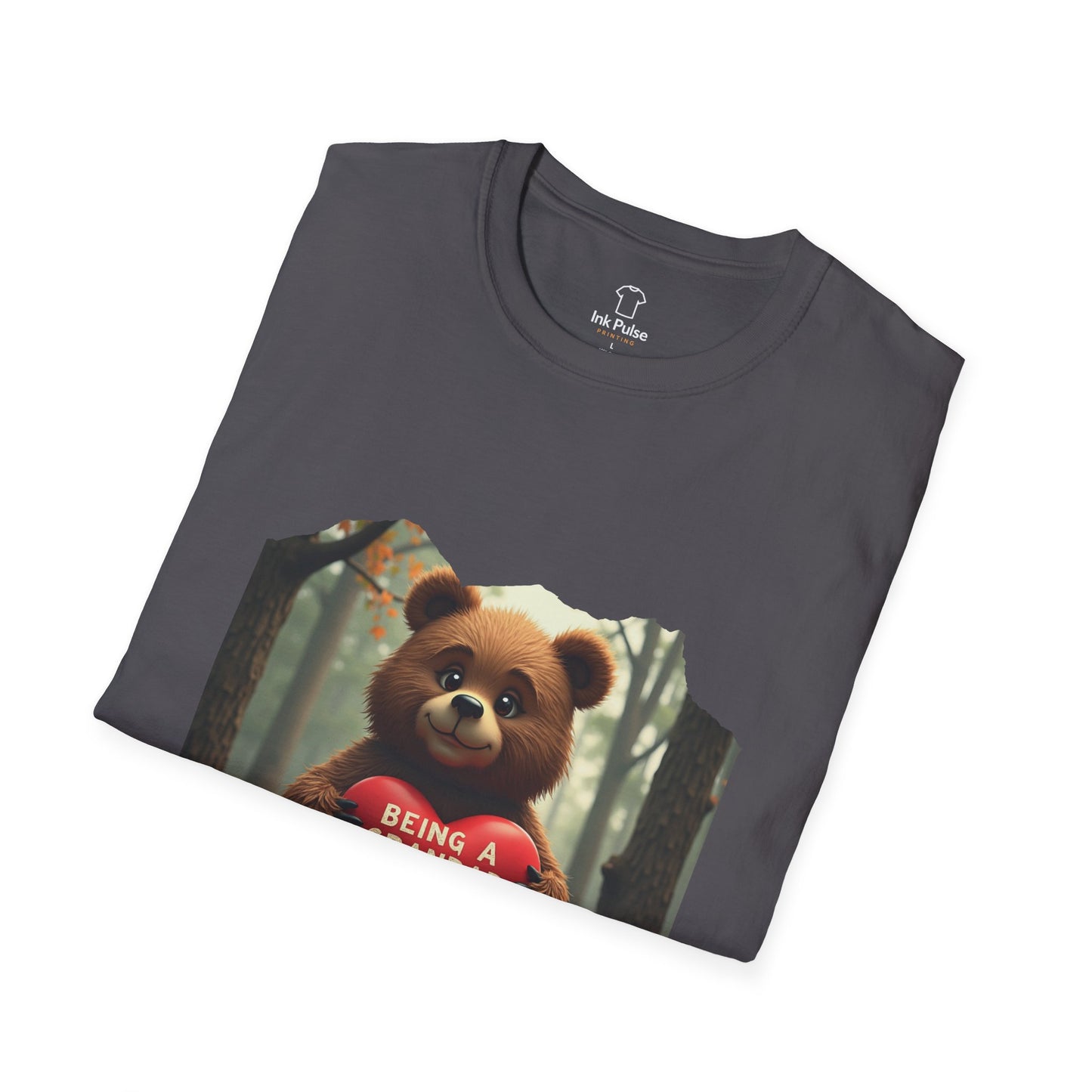 Ink Pulse Print - Cute Grandpa Bear T-Shirt. (Produced in Australia)