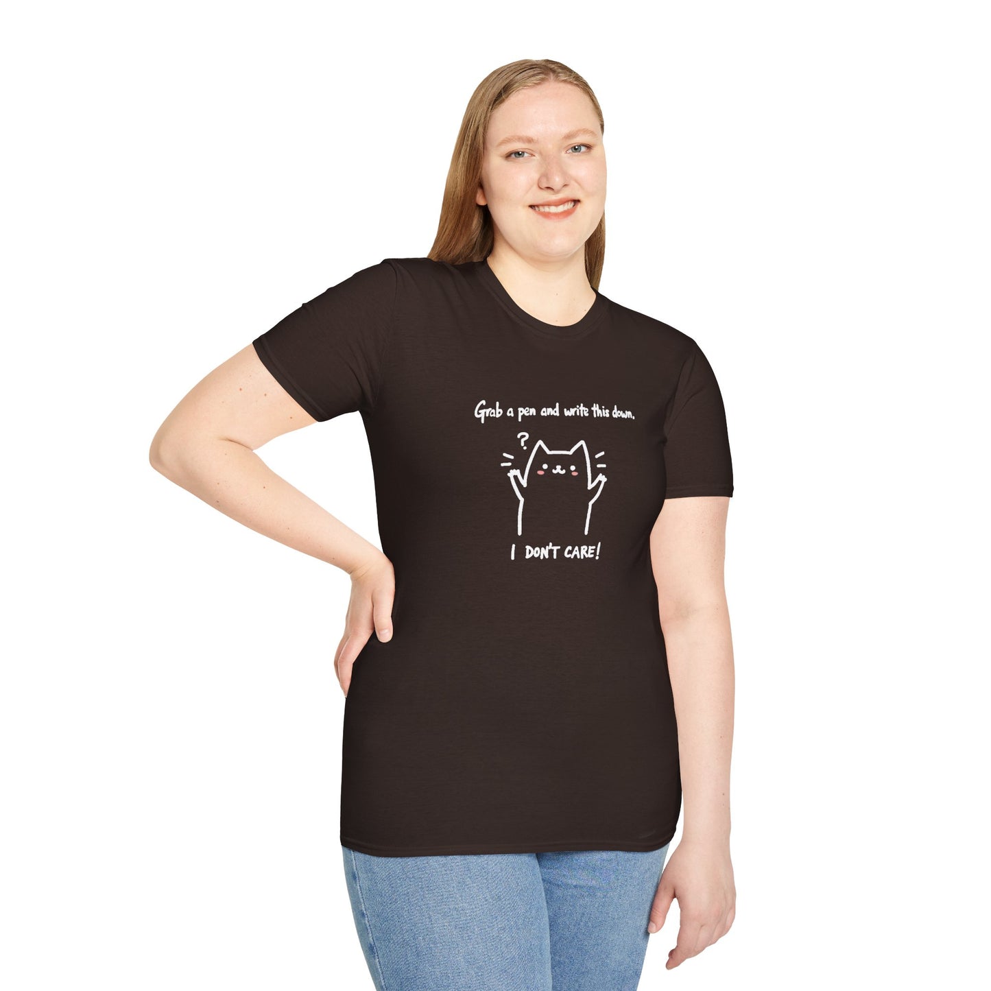 Ink Pulse Print - Funny Cat Quote T-Shirt, Cute Animal Tee. (Produced in Australia)