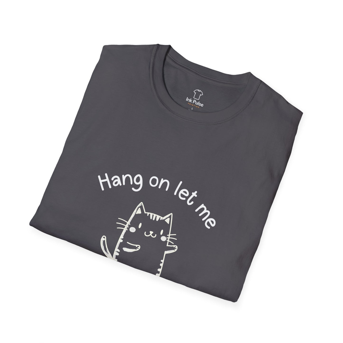Ink Pulse Print - Overthink This Unisex Softstyle T-Shirt, Funny Graphic Tee.