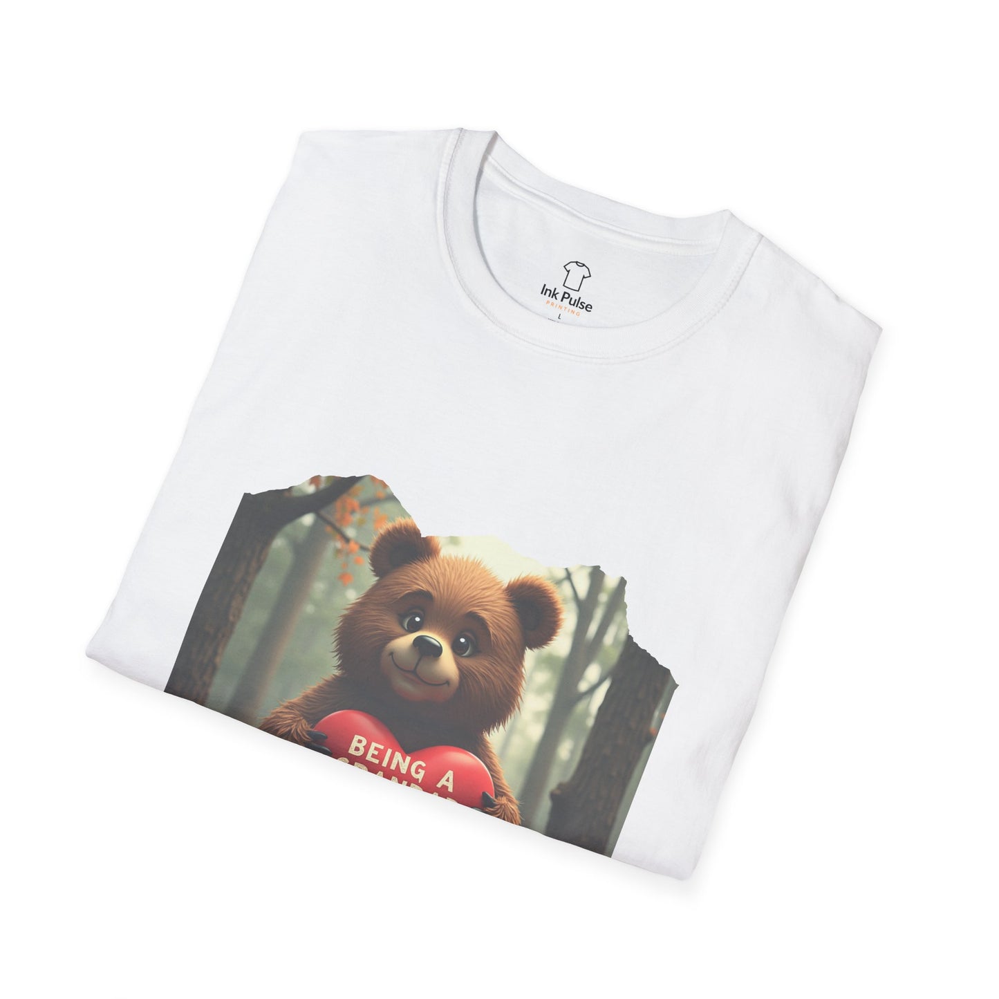 Ink Pulse Print - Cute Grandpa Bear T-Shirt. (Produced in Australia)