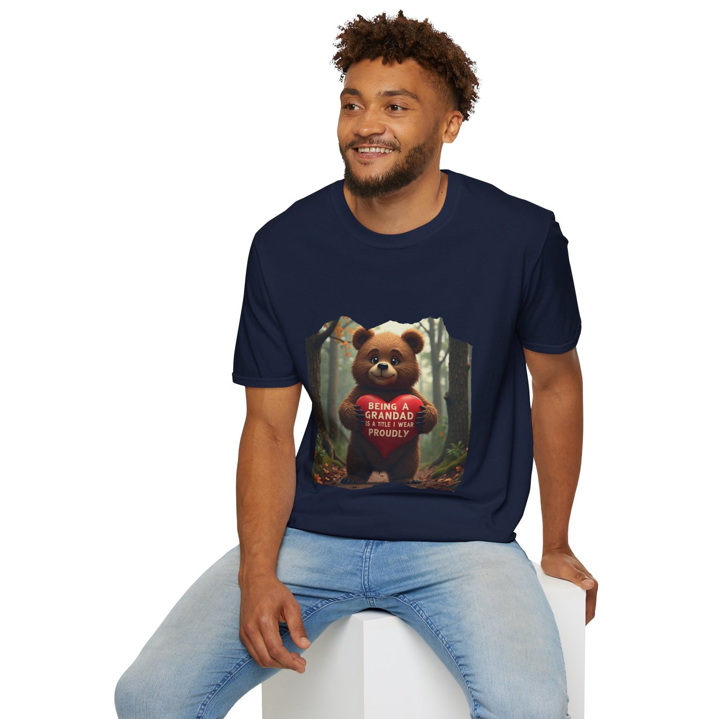 Ink Pulse Print - Cute Grandpa Bear T-Shirt. (Produced in Australia)
