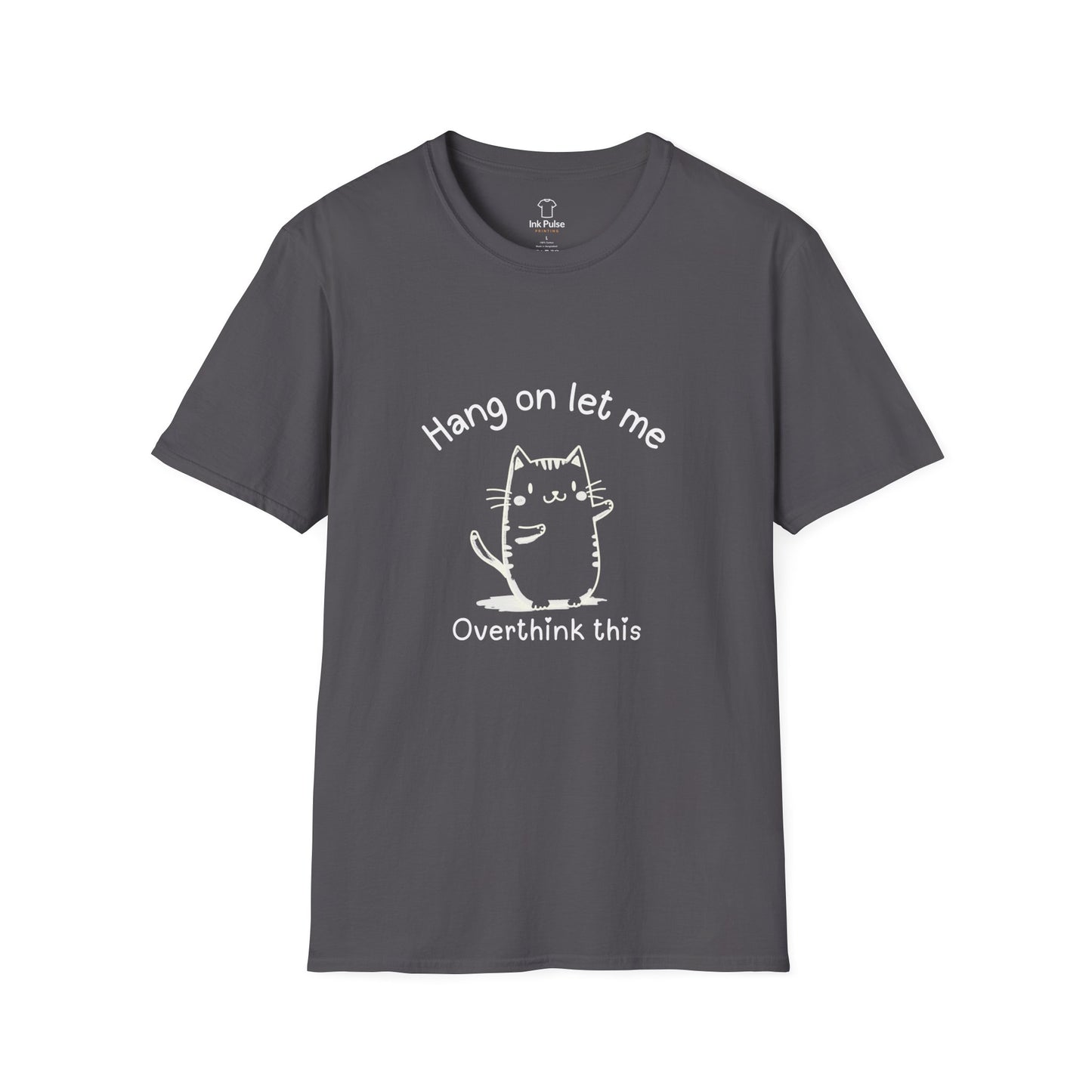 Ink Pulse Print - Overthink This Unisex Softstyle T-Shirt, Funny Graphic Tee.