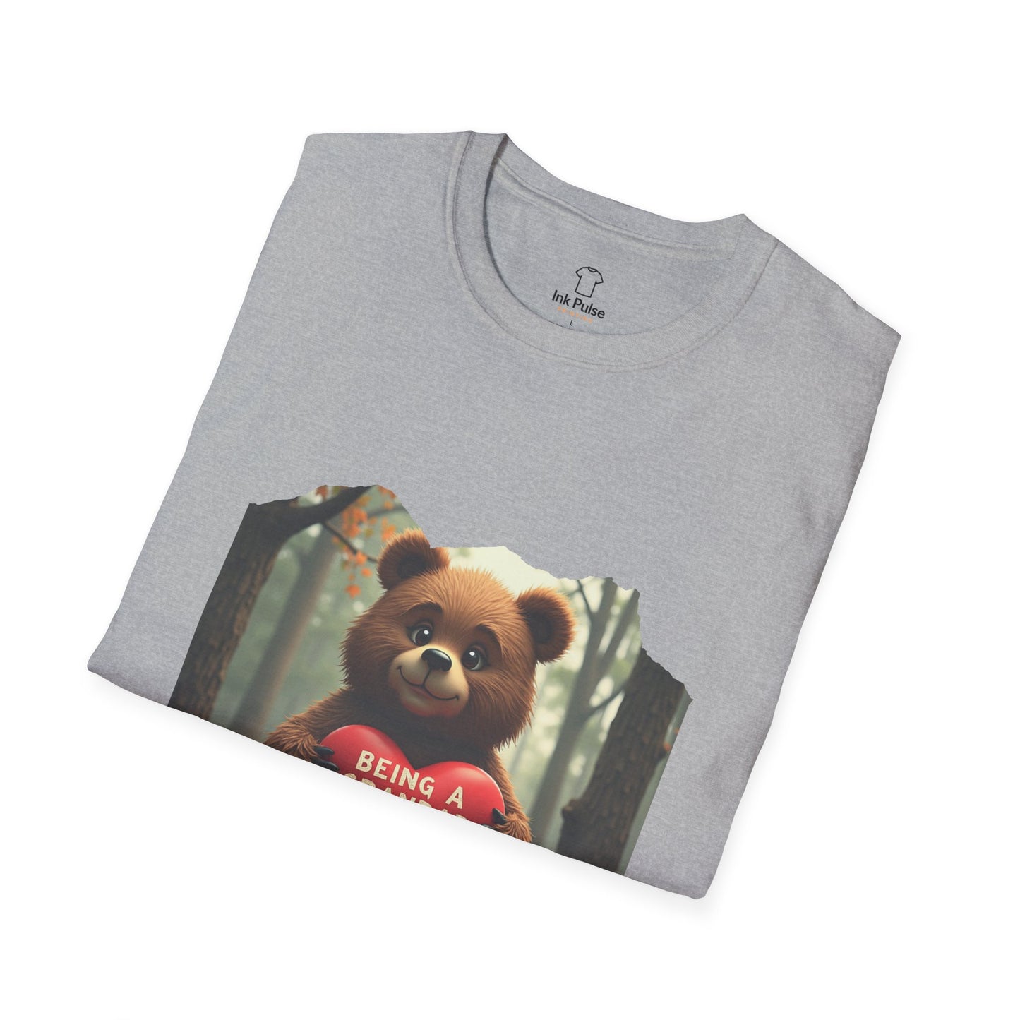 Ink Pulse Print - Cute Grandpa Bear T-Shirt. (Produced in Australia)