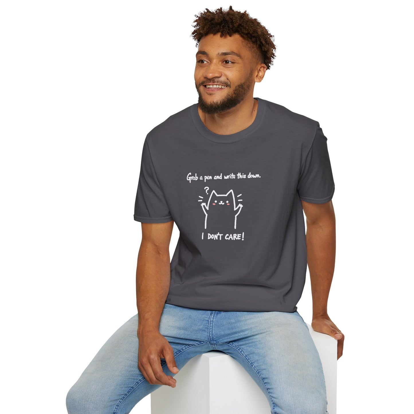 Ink Pulse Print - Funny Cat Quote T-Shirt, Cute Animal Tee. (Produced in Australia)