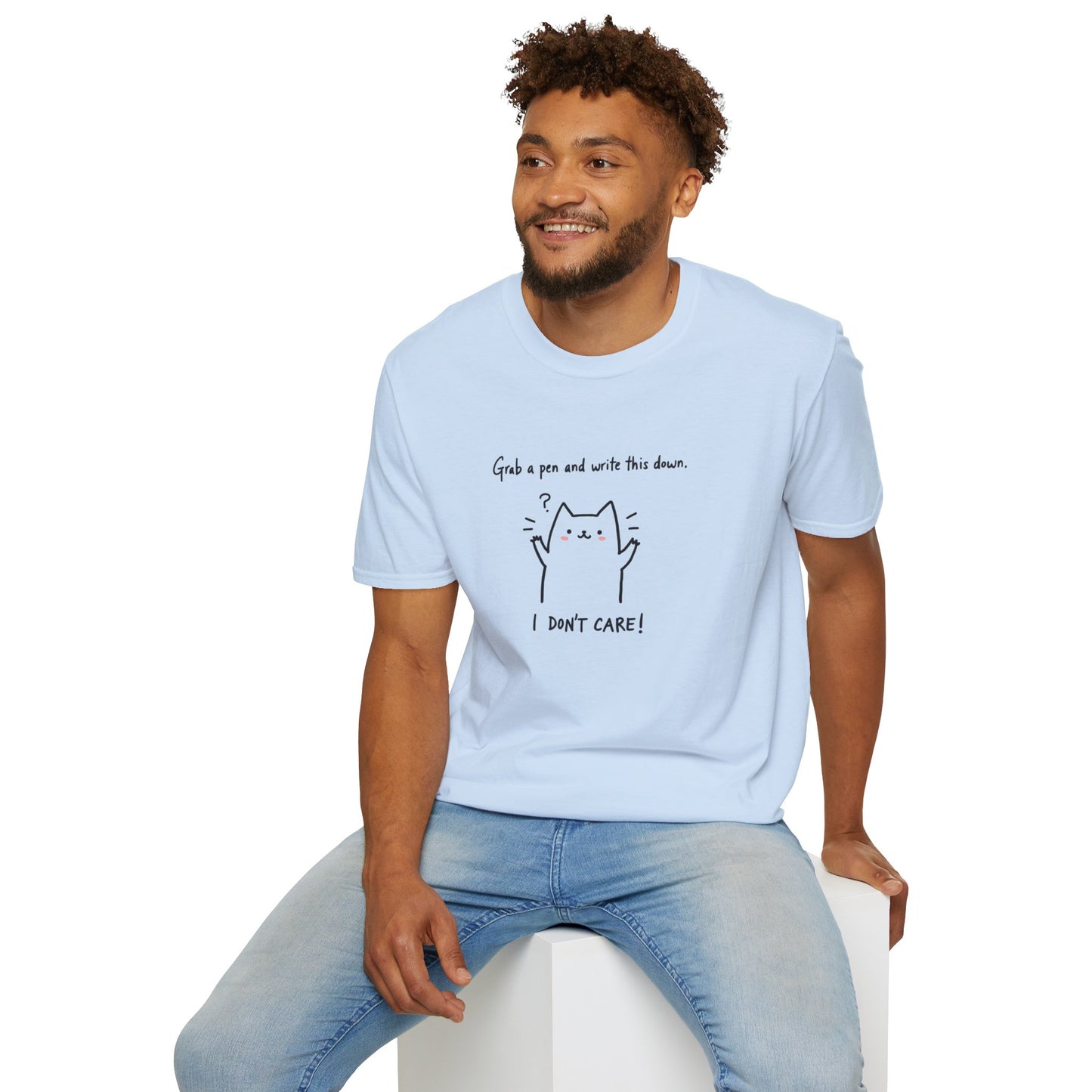 Ink Pulse Print - Funny Cat Quote T-Shirt, Cute Animal Tee. (Produced in Australia)