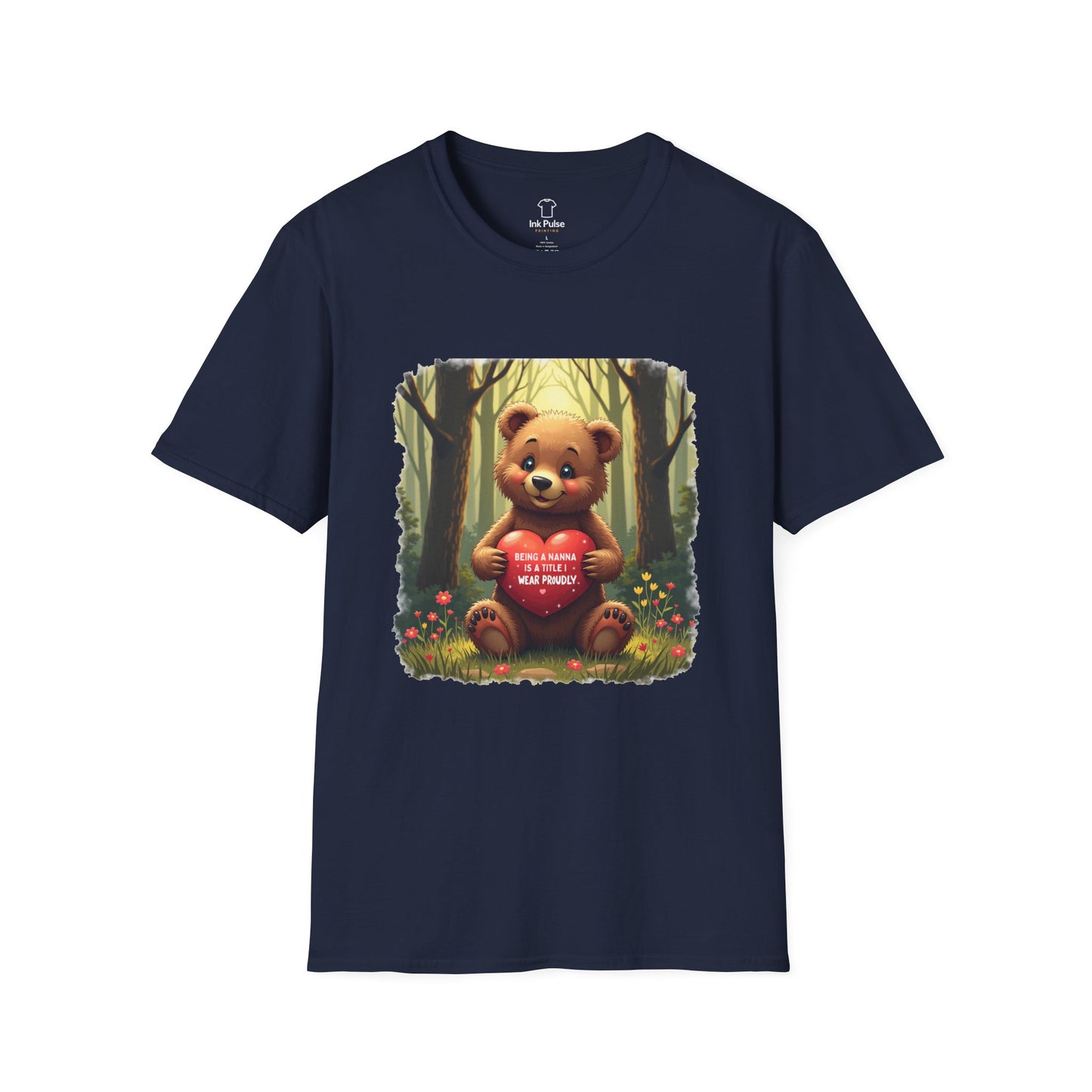 Ink Pulse Print - Cute Nanna Bear Shirt. (Produced in Australia)