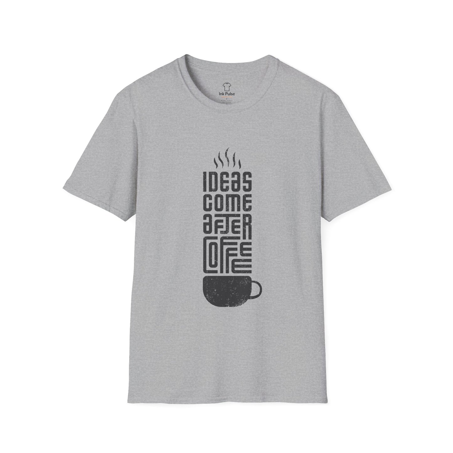Ink Pulse Print - Coffee Inspiration T-Shirt, Funny Coffee Lover Shirt. (Produced in Australia)
