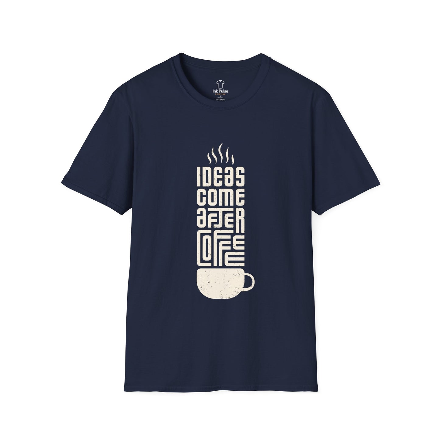 Ink Pulse Print - Coffee Inspiration T-Shirt, Funny Coffee Lover Shirt. (Produced in Australia)