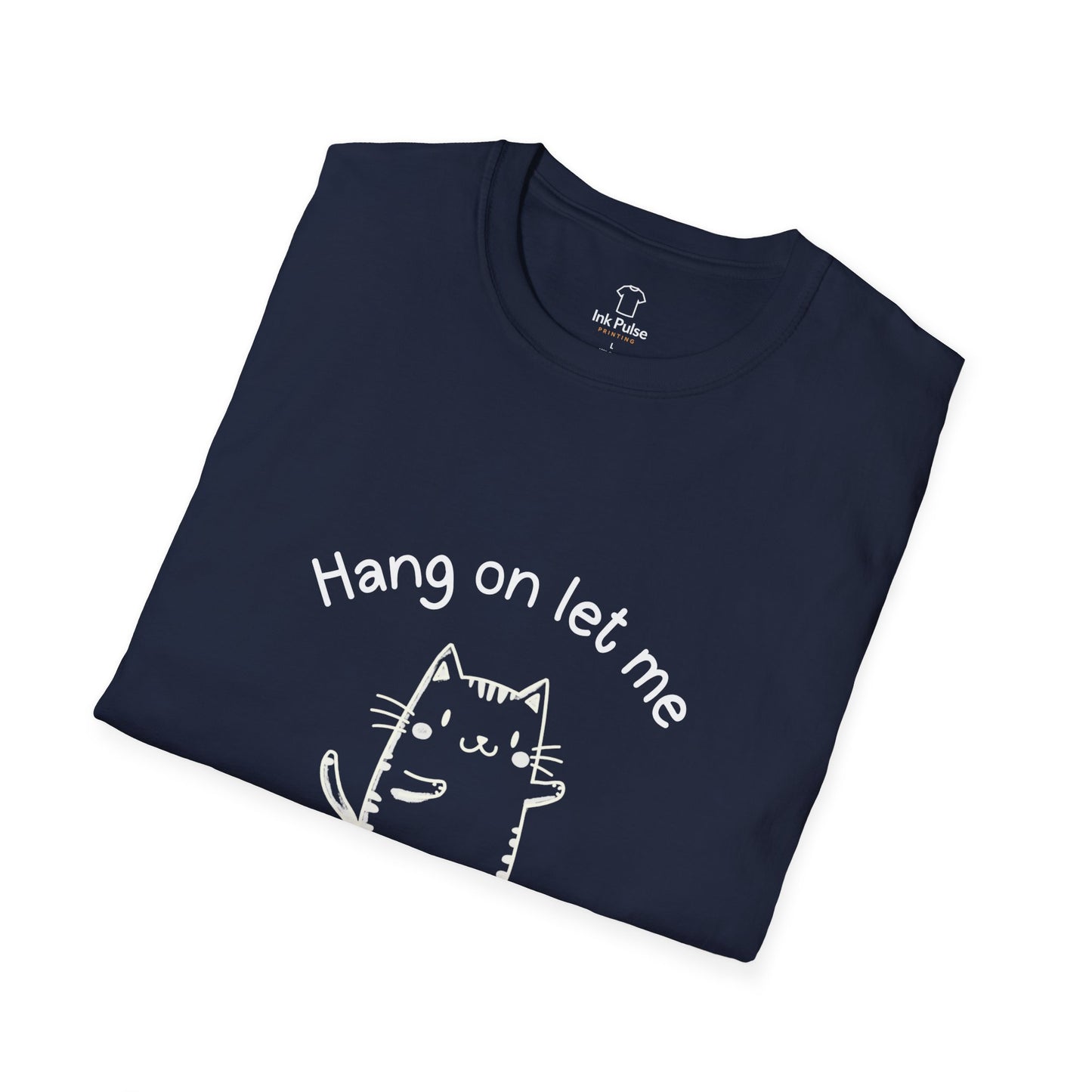Ink Pulse Print - Overthink This Unisex Softstyle T-Shirt, Funny Graphic Tee.