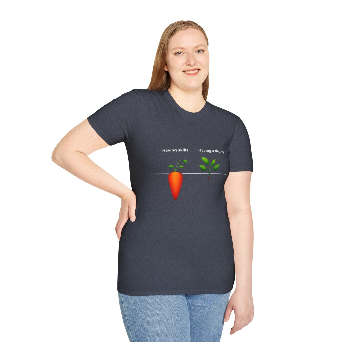 Ink Pulse Print - Skills vs Degree T-Shirt. (Produced in Australia)
