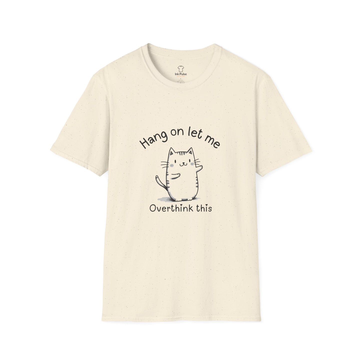 Ink Pulse Print - Overthink This Unisex Softstyle T-Shirt, Funny Graphic Tee.