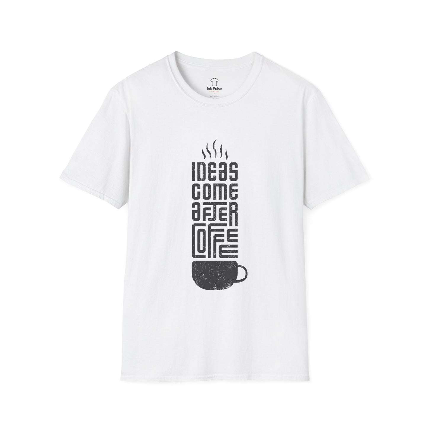 Ink Pulse Print - Coffee Inspiration T-Shirt, Funny Coffee Lover Shirt. (Produced in Australia)