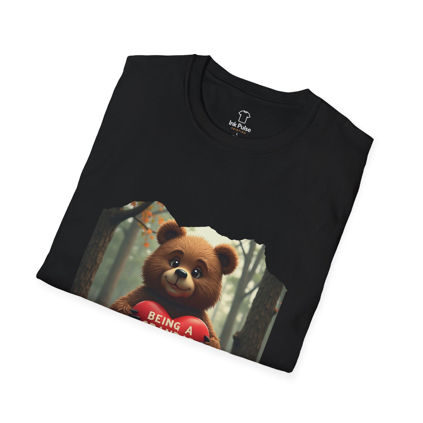 Ink Pulse Print - Cute Grandpa Bear T-Shirt. (Produced in Australia)
