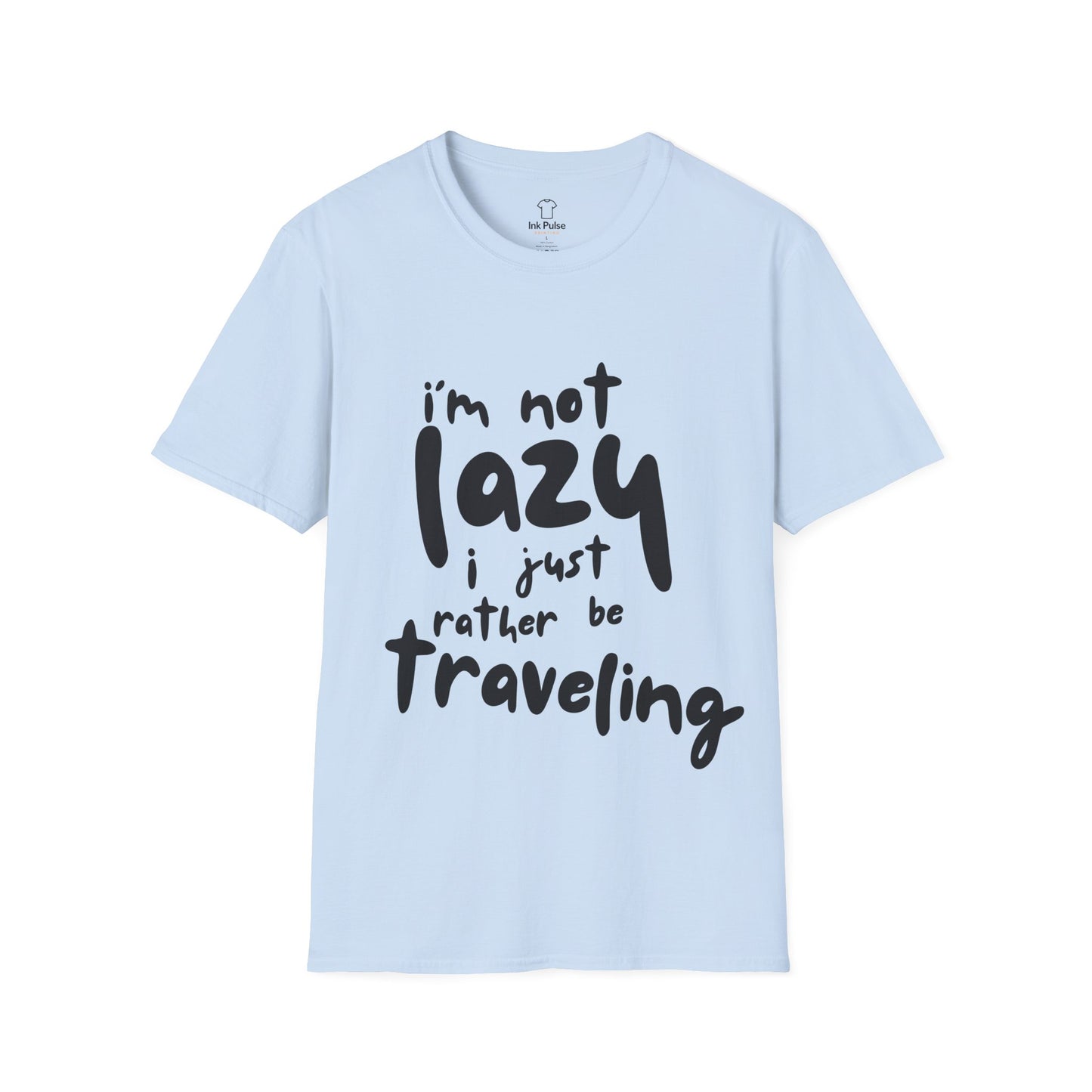 Ink Pulse Print - Travel-Themed Unisex T-Shirt, Perfect for Adventurers, Travel Lovers Gift. (Produced in Australia)