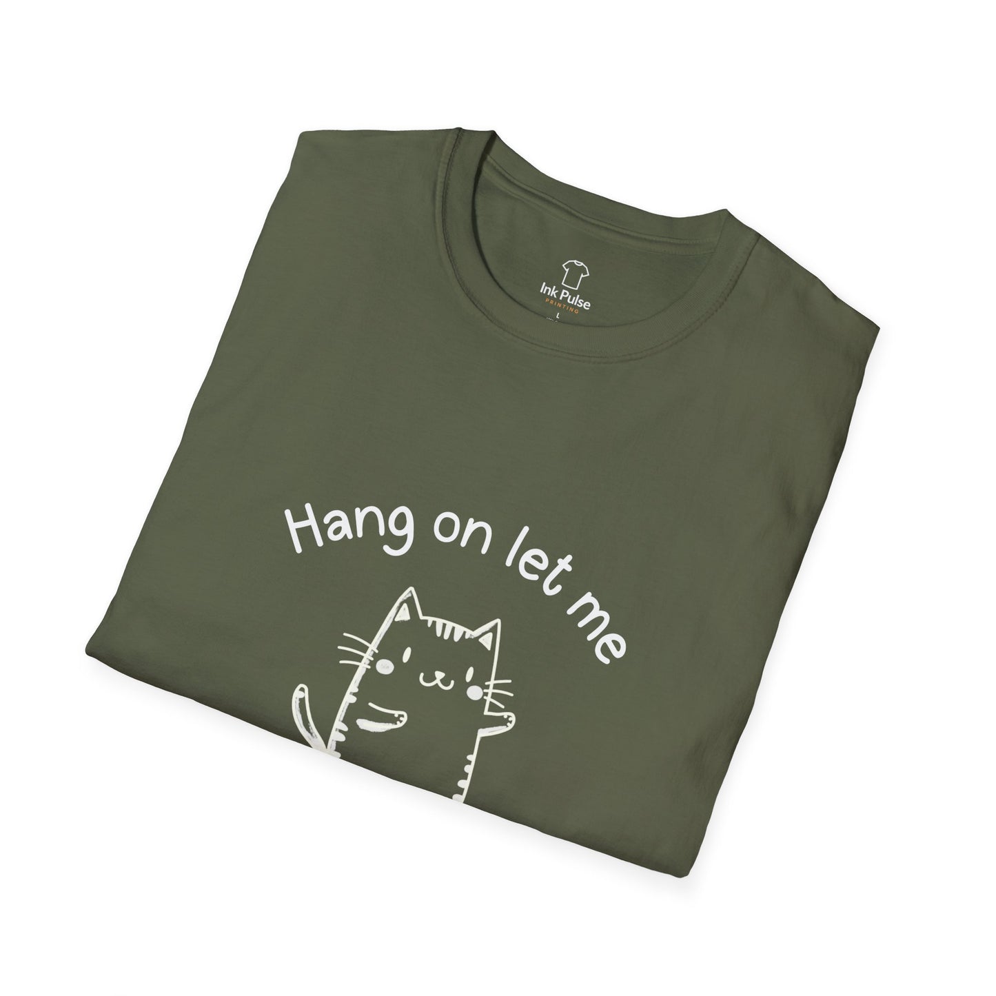 Ink Pulse Print - Overthink This Unisex Softstyle T-Shirt, Funny Graphic Tee.