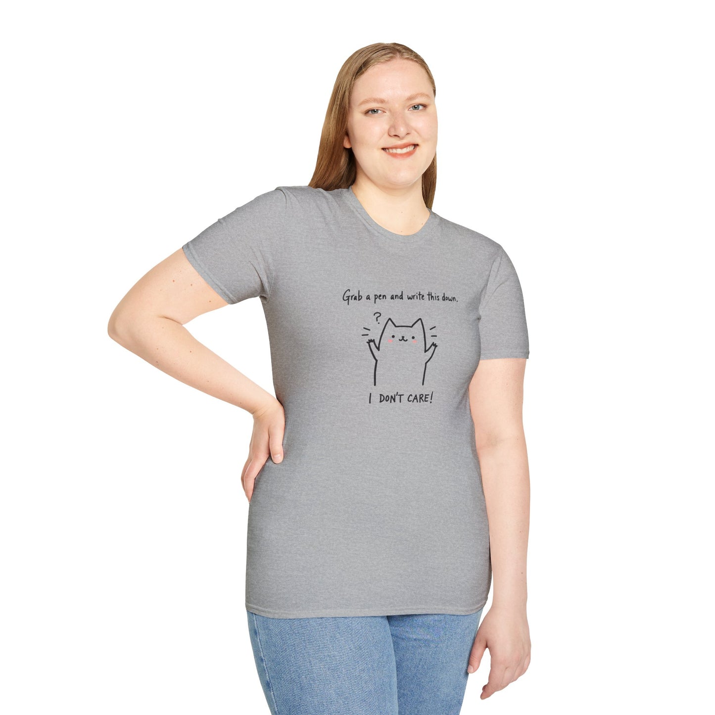 Ink Pulse Print - Funny Cat Quote T-Shirt, Cute Animal Tee. (Produced in Australia)