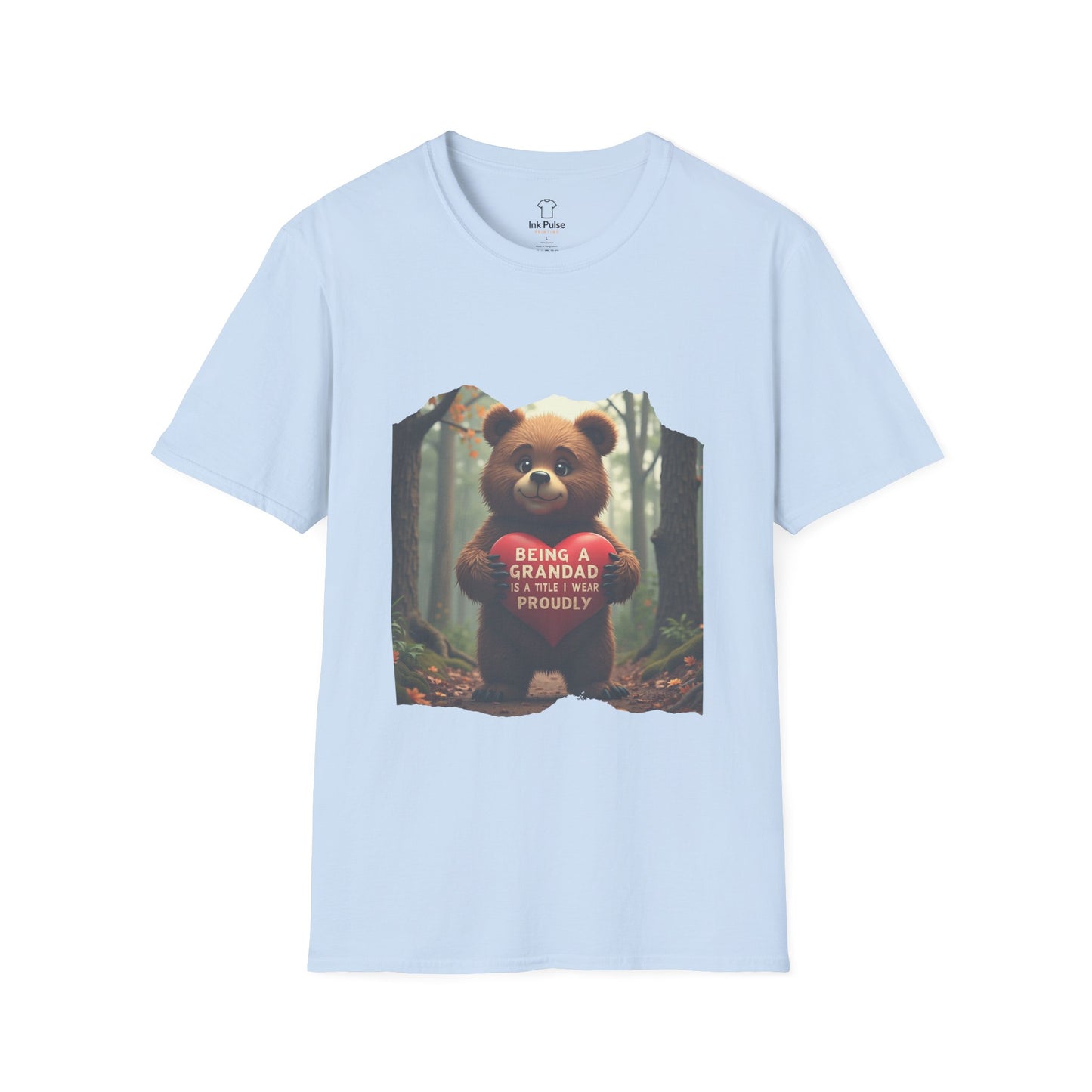 Ink Pulse Print - Cute Grandpa Bear T-Shirt. (Produced in Australia)