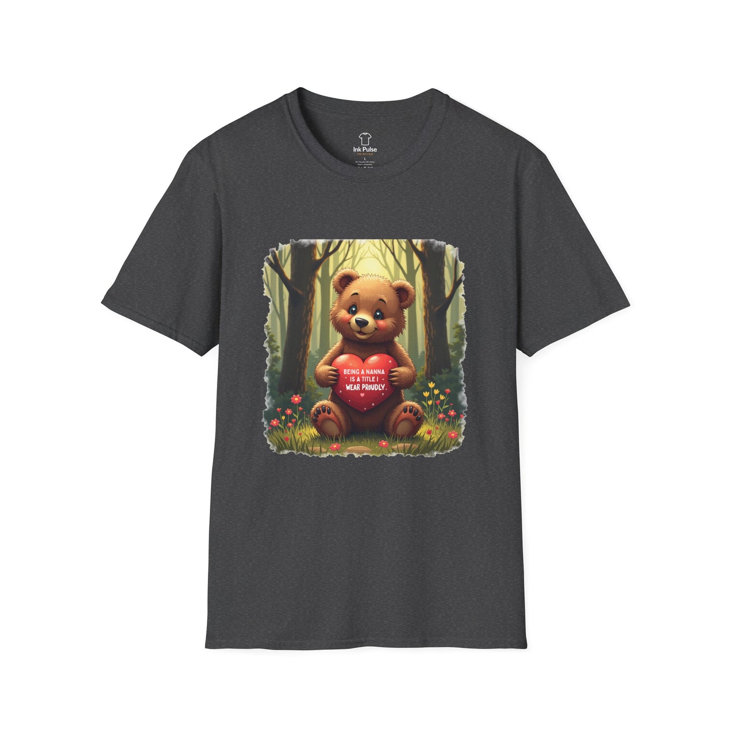 Ink Pulse Print - Cute Nanna Bear Shirt. (Produced in Australia)