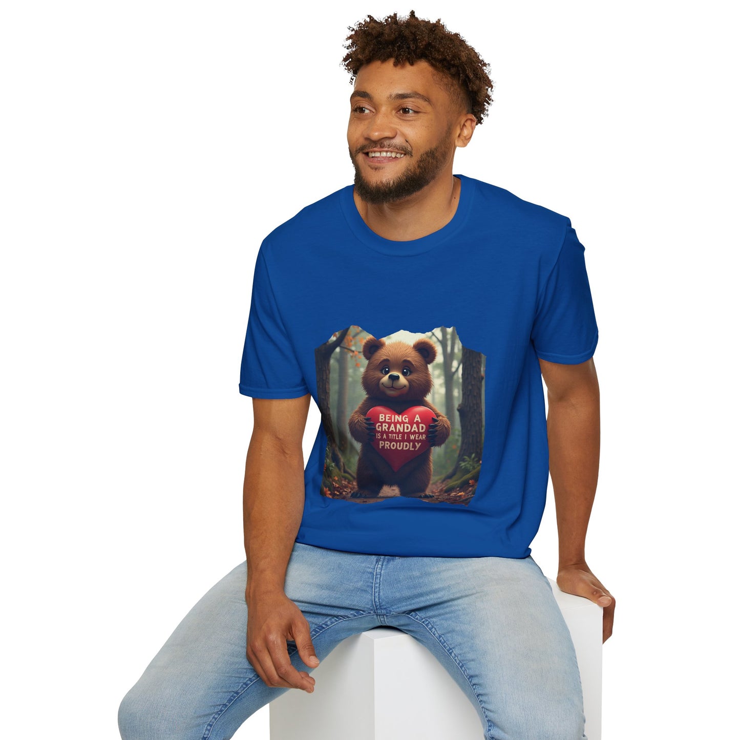 Ink Pulse Print - Cute Grandpa Bear T-Shirt. (Produced in Australia)