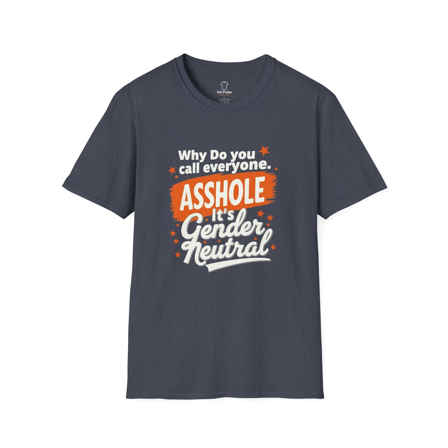 Ink Pulse Print - Gender Neutral Humor Tee. (Produced in Australia)