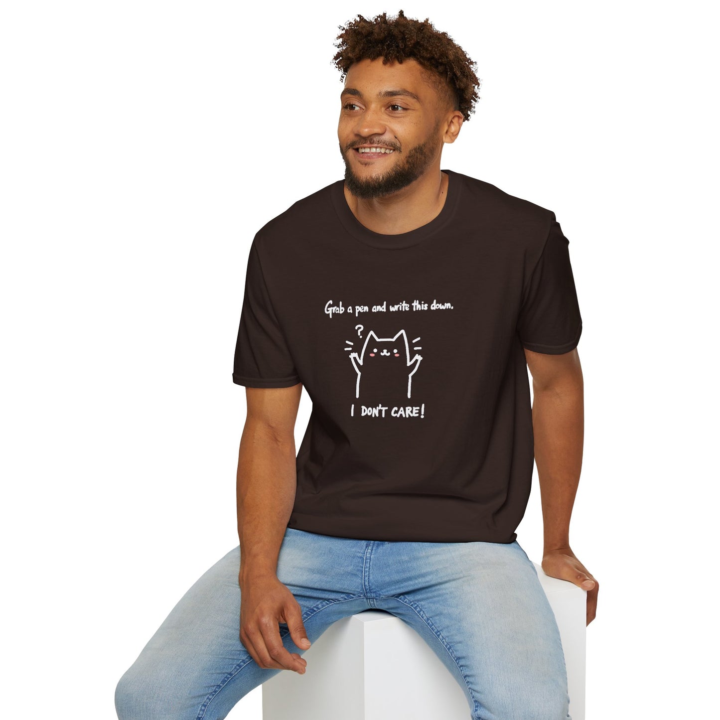 Ink Pulse Print - Funny Cat Quote T-Shirt, Cute Animal Tee. (Produced in Australia)