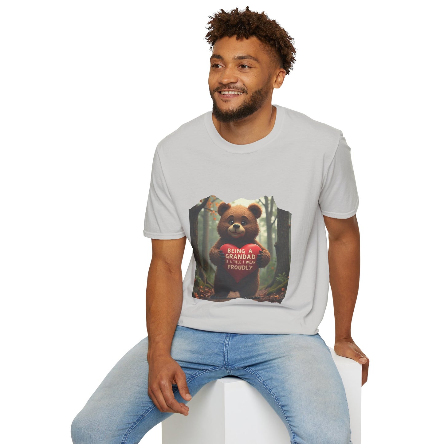 Ink Pulse Print - Cute Grandpa Bear T-Shirt. (Produced in Australia)