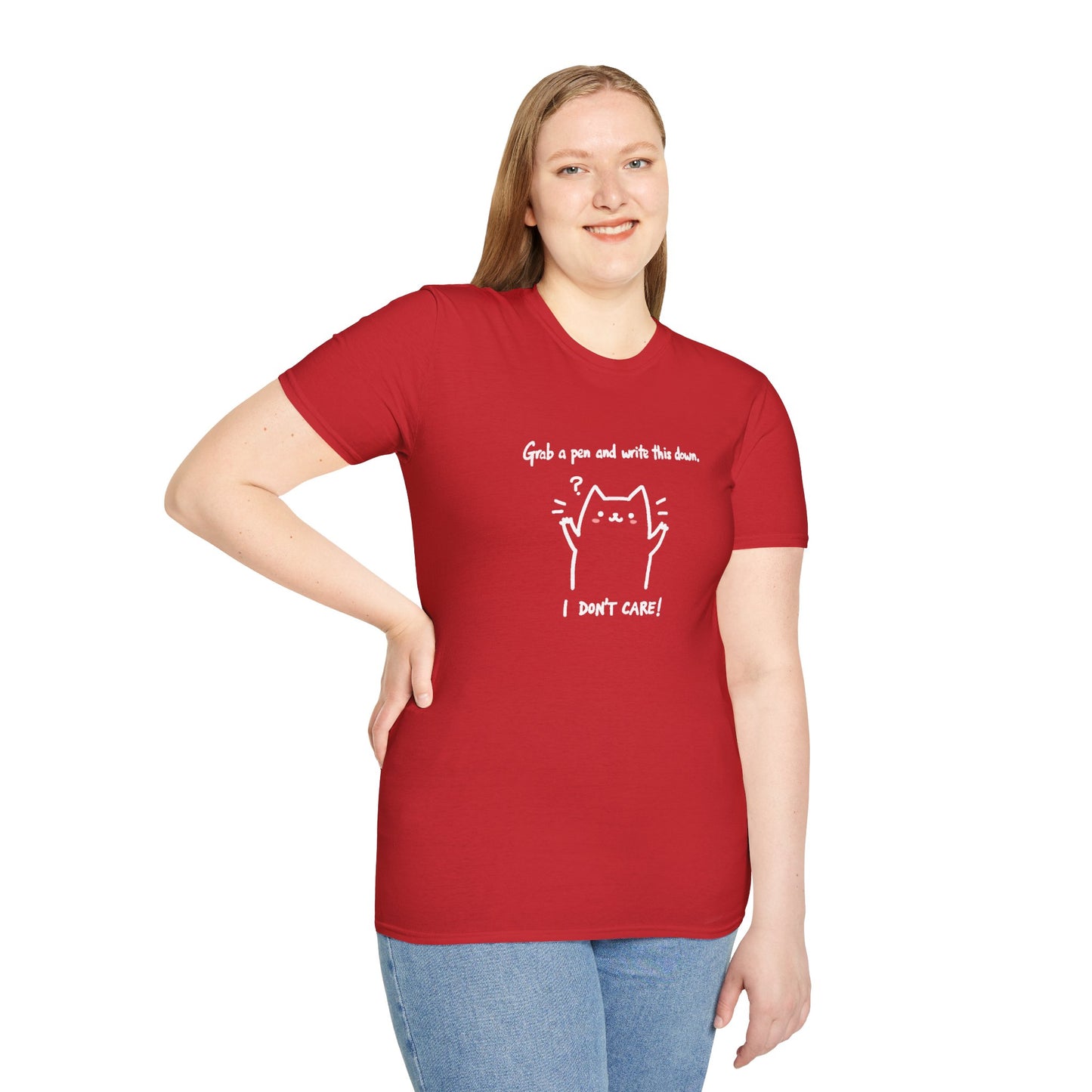 Ink Pulse Print - Funny Cat Quote T-Shirt, Cute Animal Tee. (Produced in Australia)