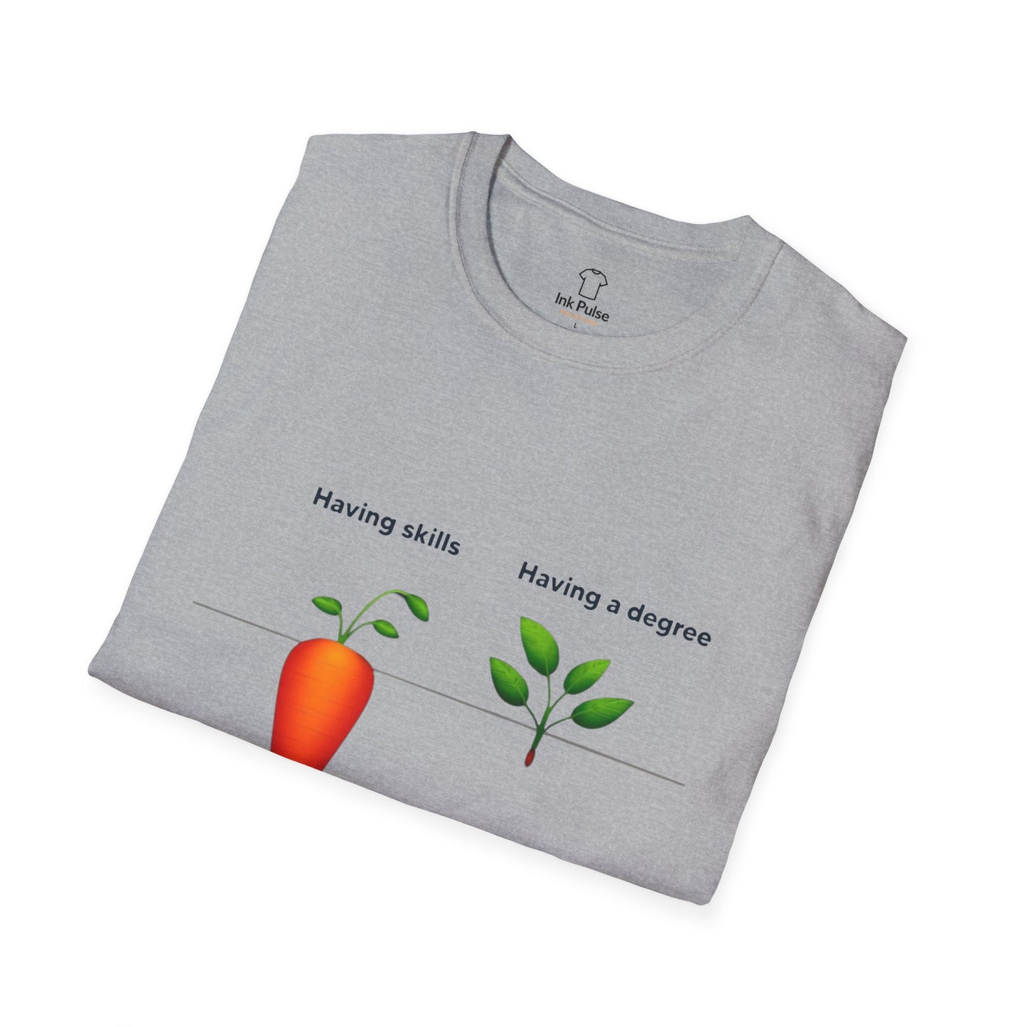 Ink Pulse Print - Skills vs Degree T-Shirt. (Produced in Australia)