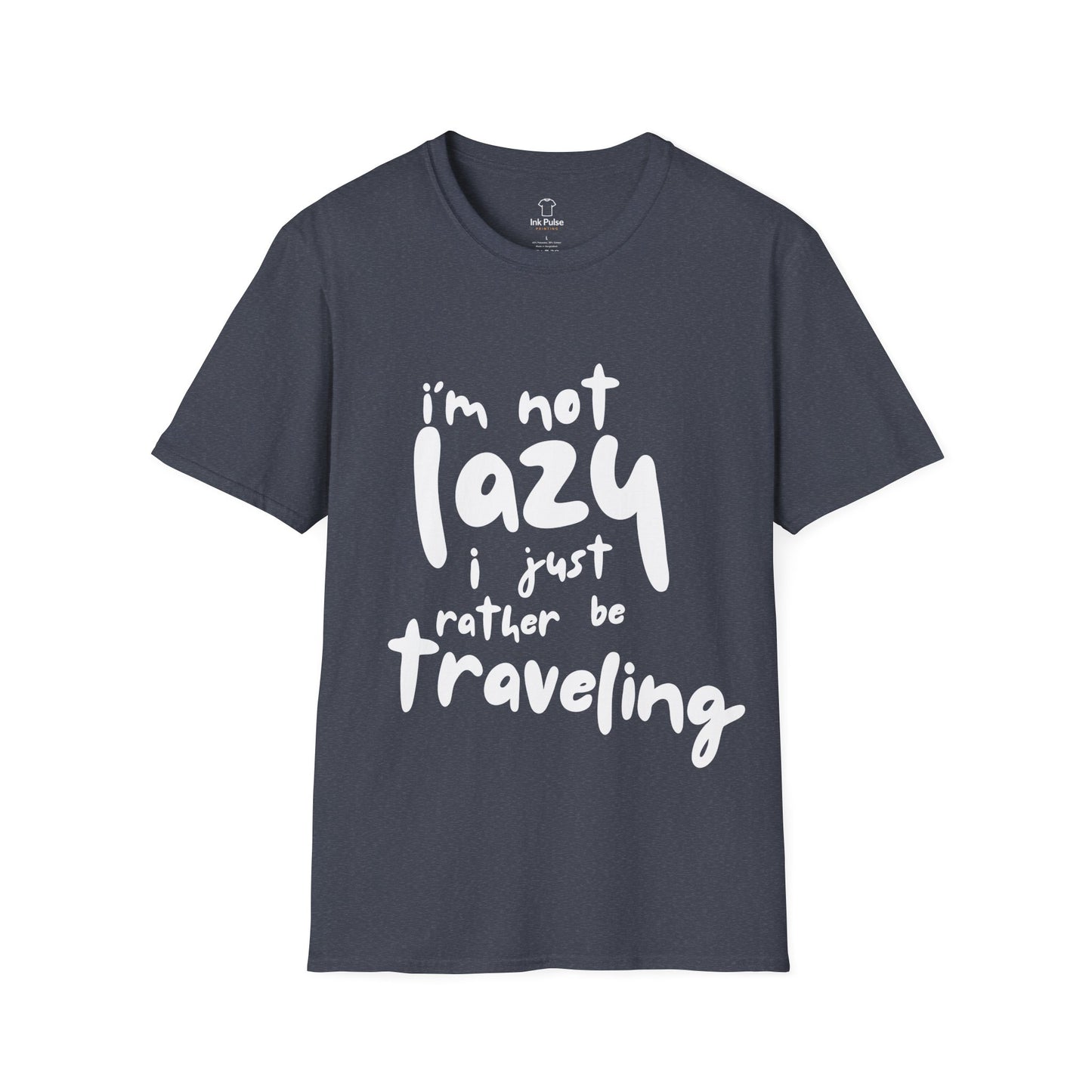 Ink Pulse Print - Travel-Themed Unisex T-Shirt, Perfect for Adventurers, Travel Lovers Gift. (Produced in Australia)