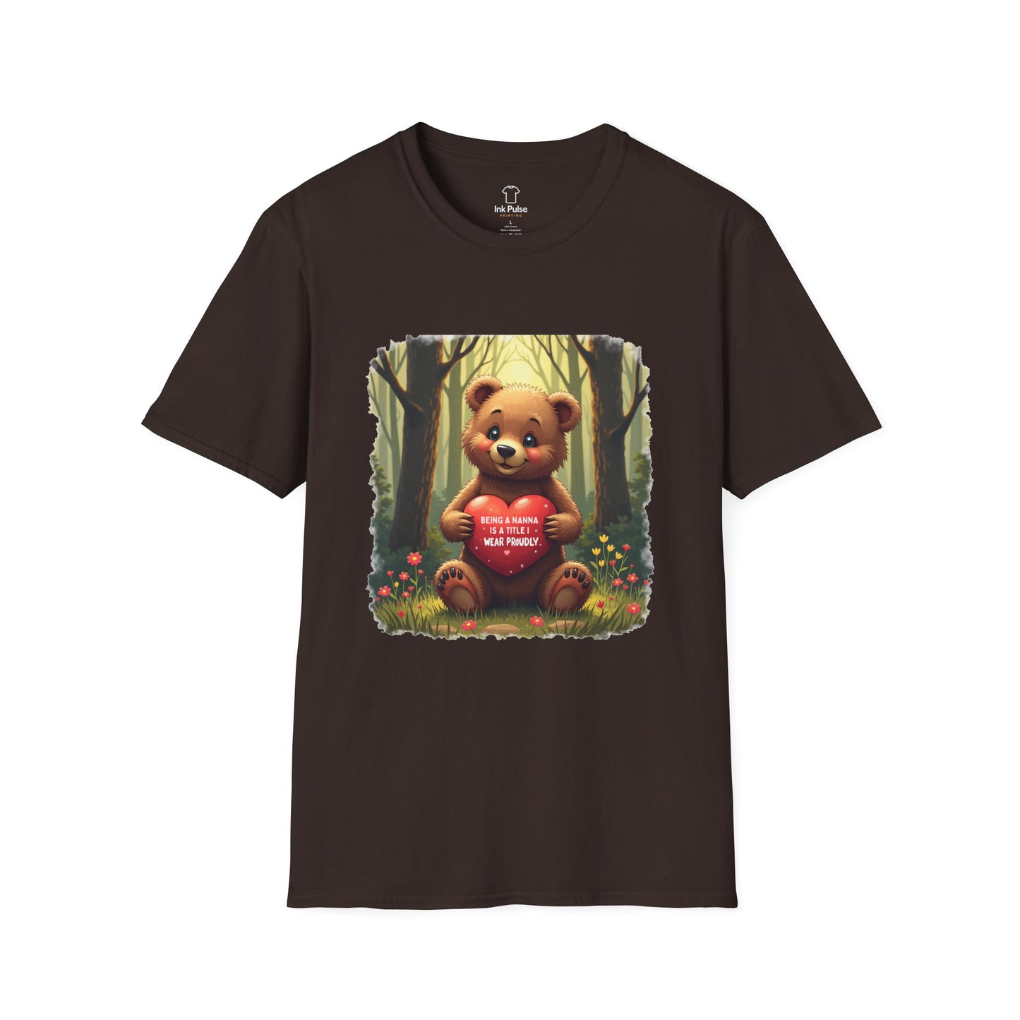 Ink Pulse Print - Cute Nanna Bear Shirt. (Produced in Australia)