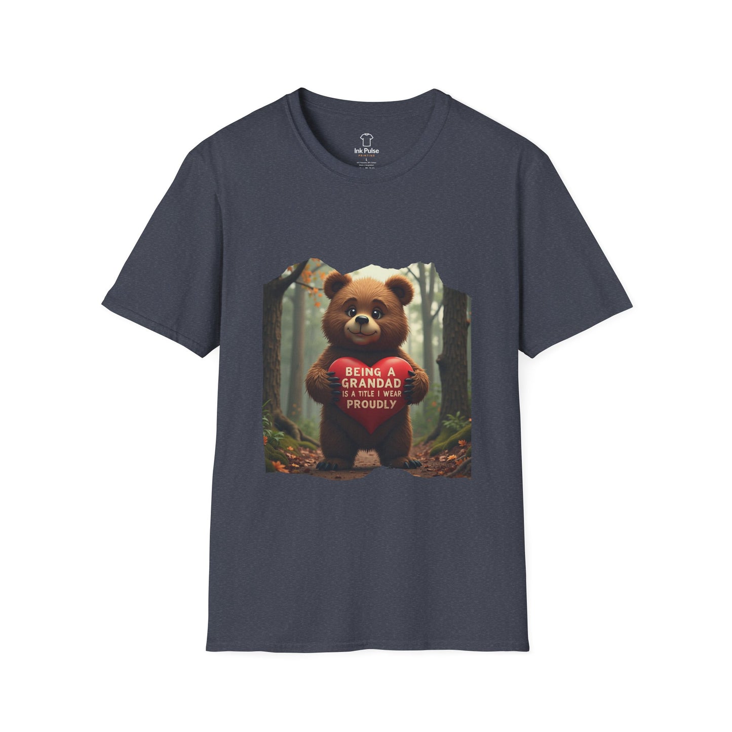 Ink Pulse Print - Cute Grandpa Bear T-Shirt. (Produced in Australia)