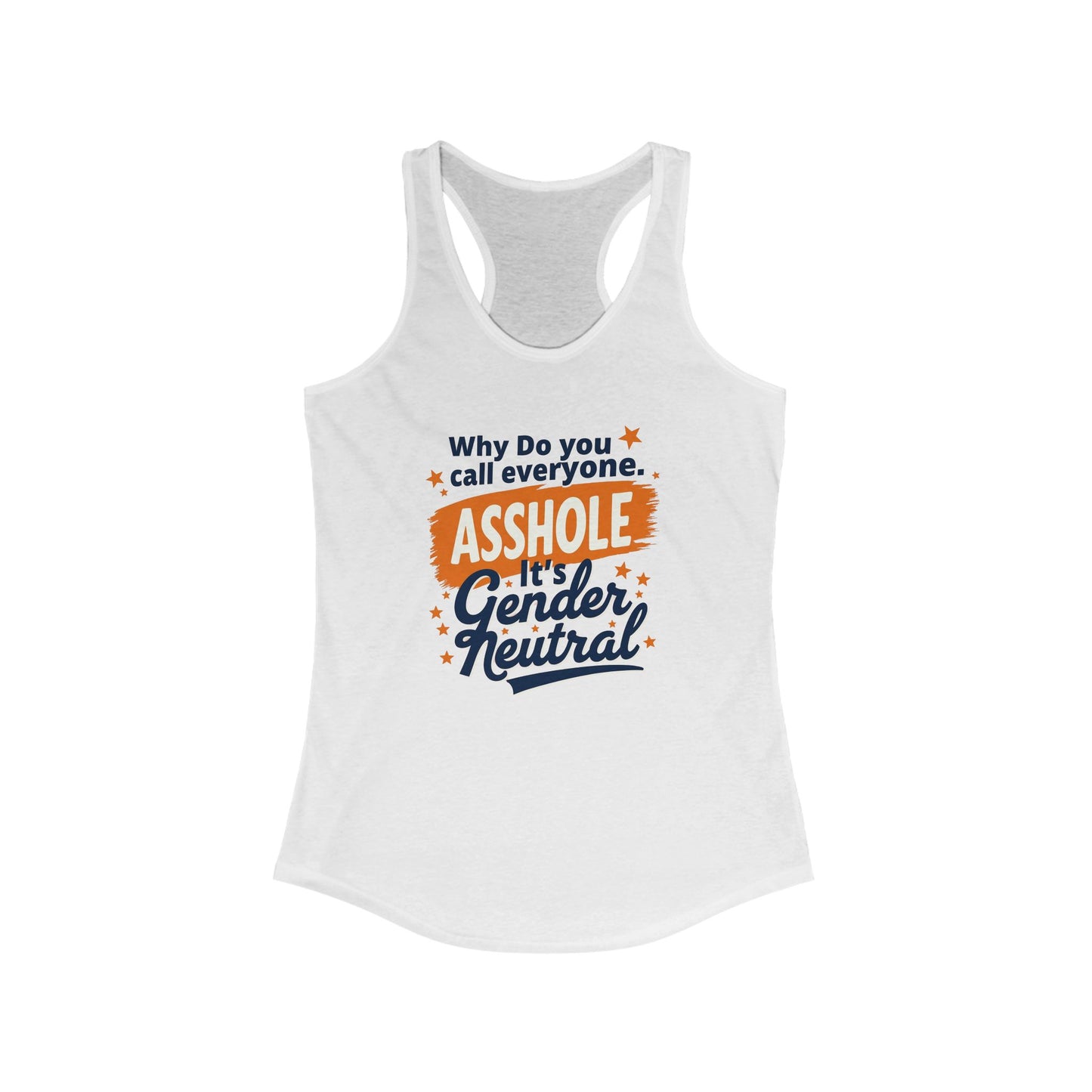 Ink Pulse Print - Gender Neutral Humor Women's Racerback Tank. (Producted in the USA)