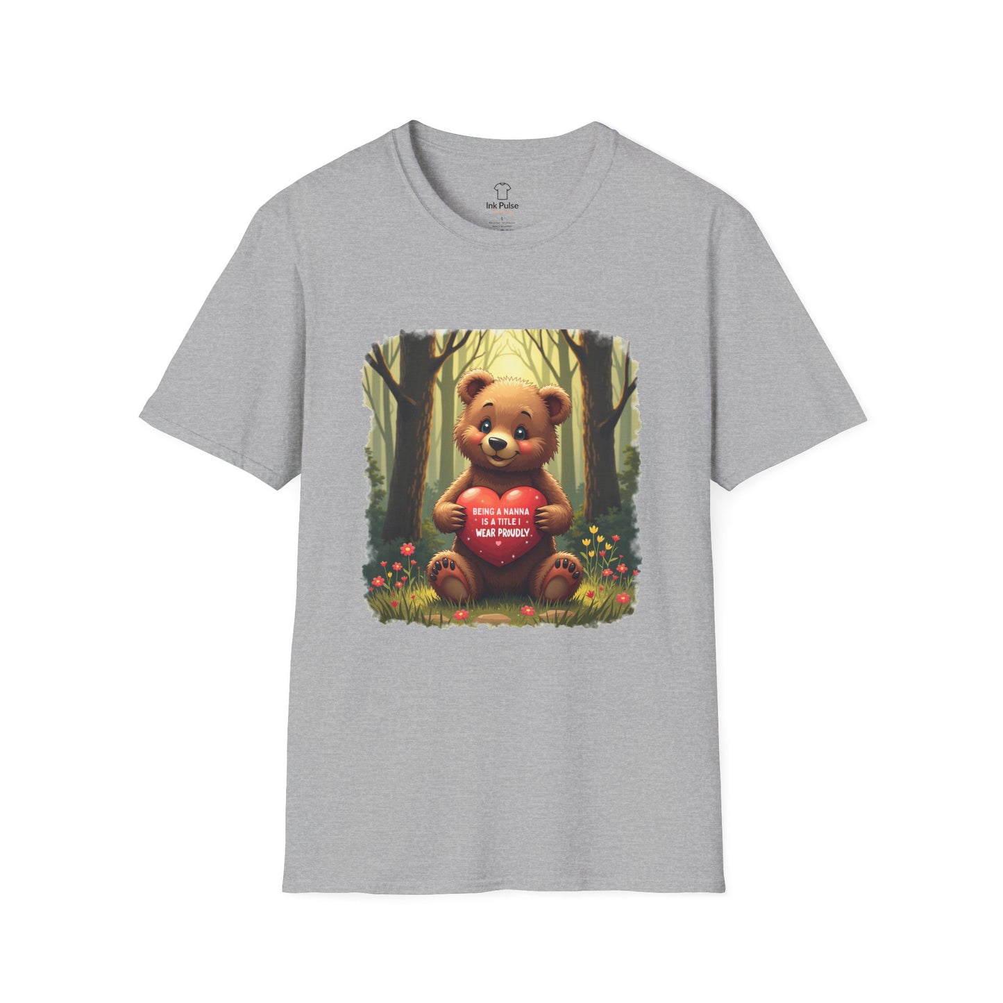 Ink Pulse Print - Cute Nanna Bear Shirt. (Produced in Australia)