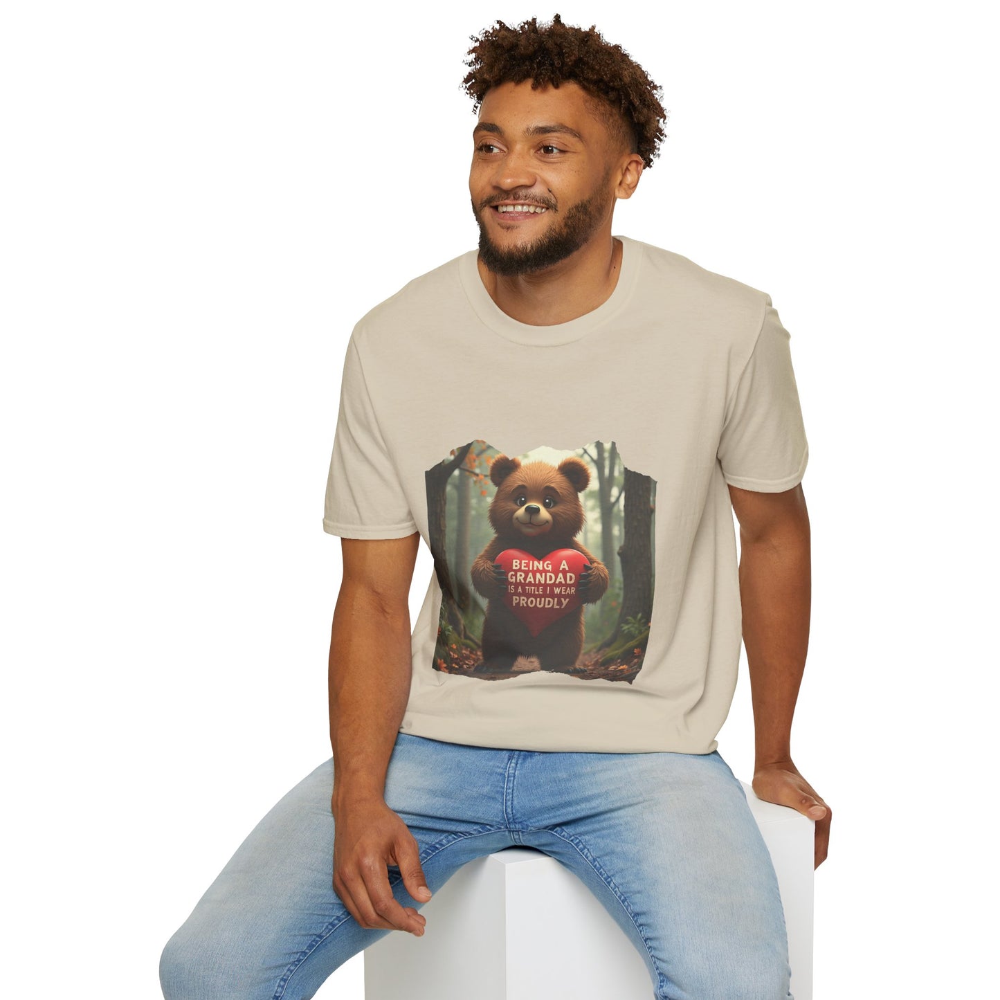 Ink Pulse Print - Cute Grandpa Bear T-Shirt. (Produced in Australia)