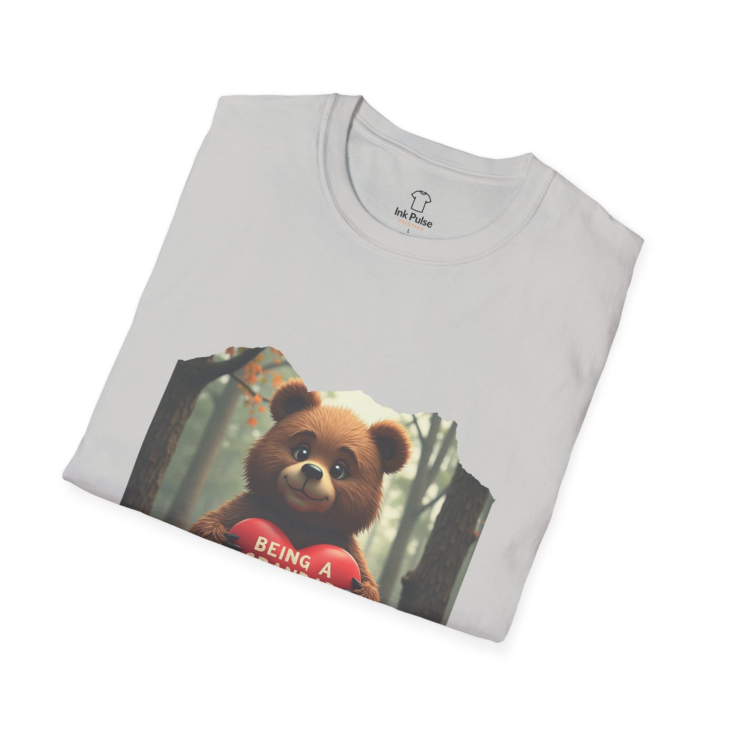Ink Pulse Print - Cute Grandpa Bear T-Shirt. (Produced in Australia)