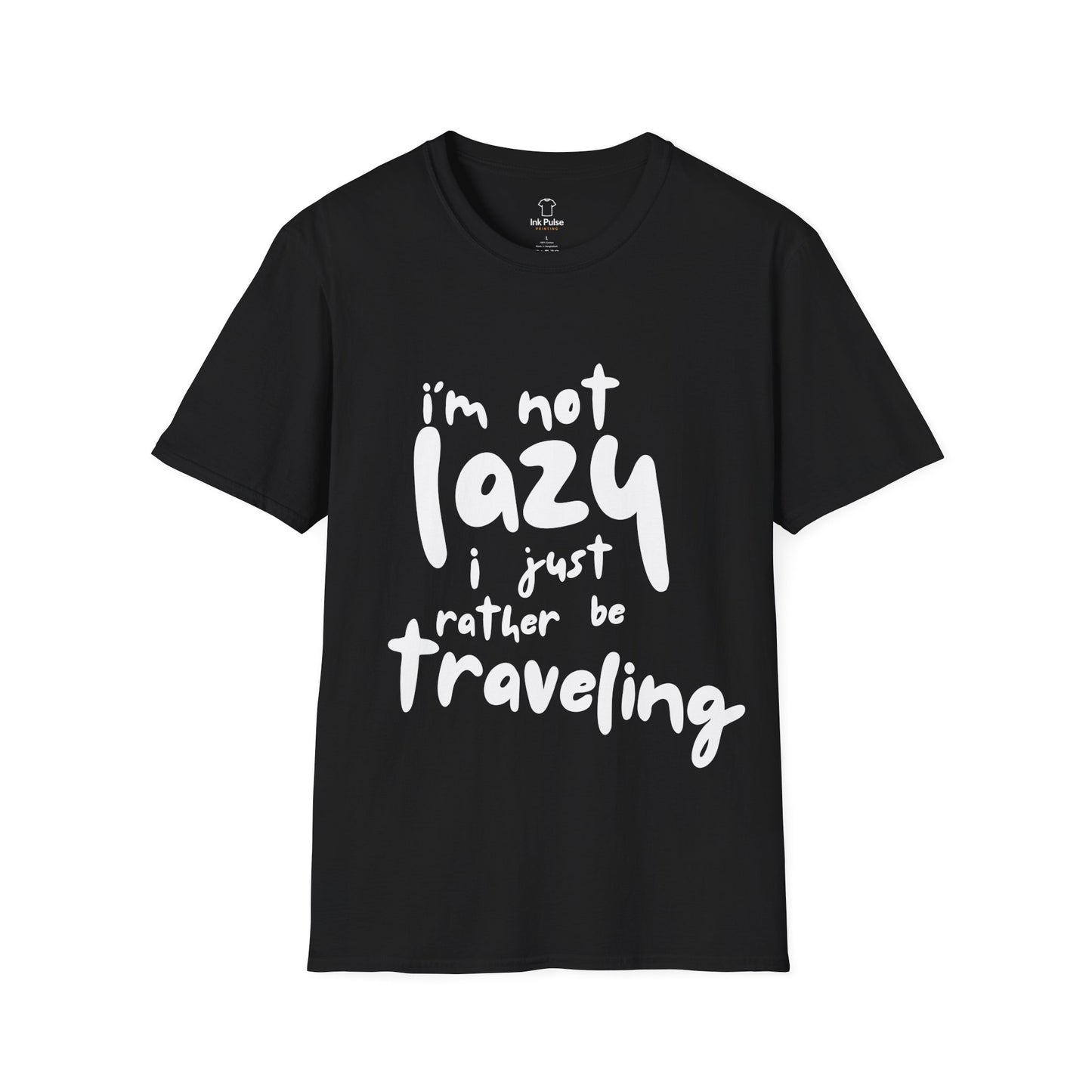 Ink Pulse Print - Travel-Themed Unisex T-Shirt, Perfect for Adventurers, Travel Lovers Gift. (Produced in Australia)