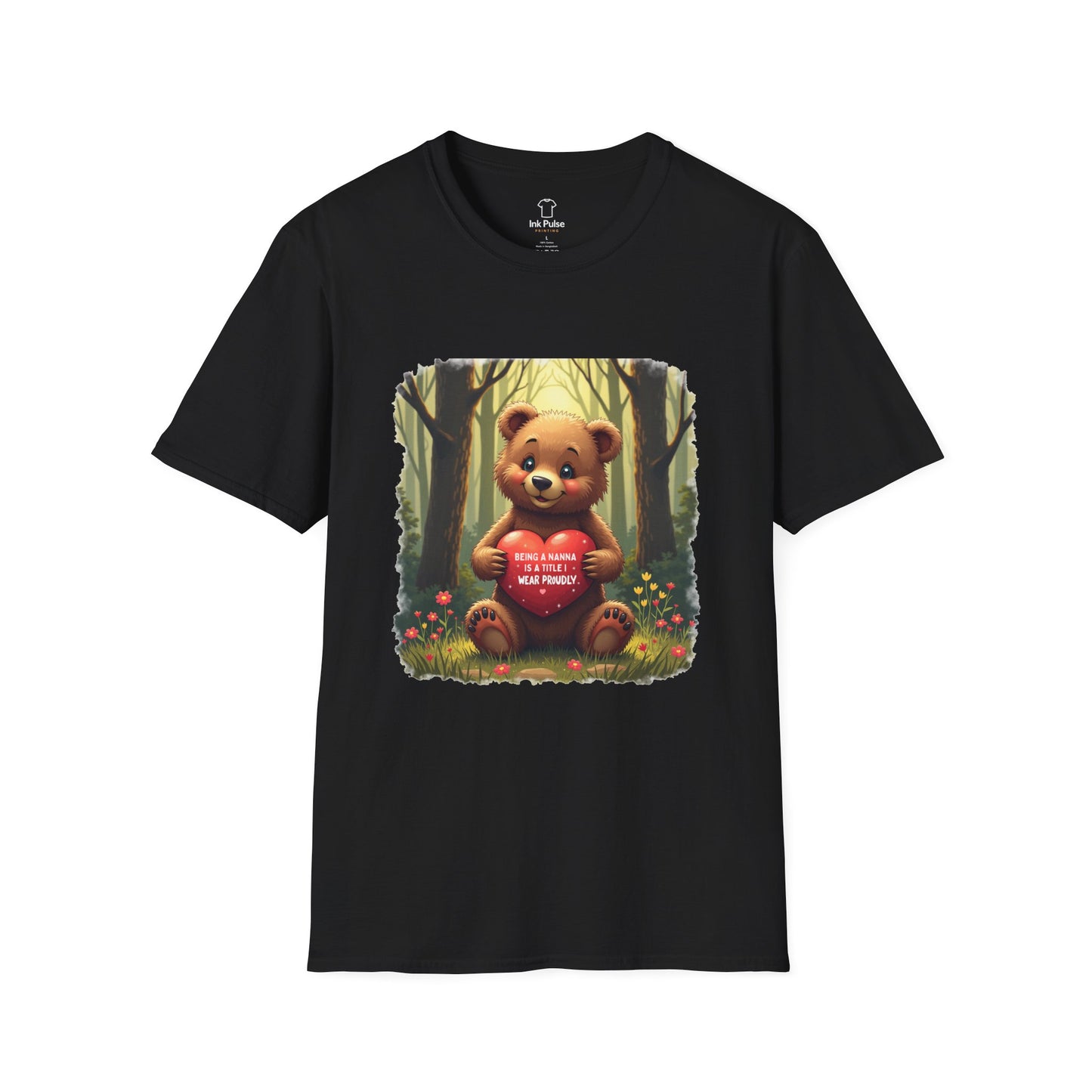 Ink Pulse Print - Cute Nanna Bear Shirt. (Produced in Australia)