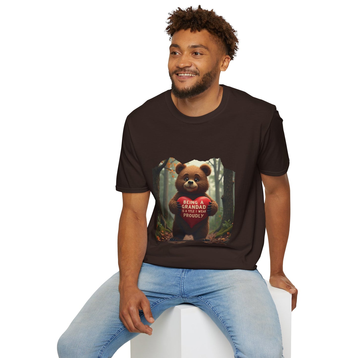 Ink Pulse Print - Cute Grandpa Bear T-Shirt. (Produced in Australia)